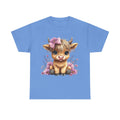 Cute Calf Tee — Adorable Floral Baby Cow Graphic T-Shirt