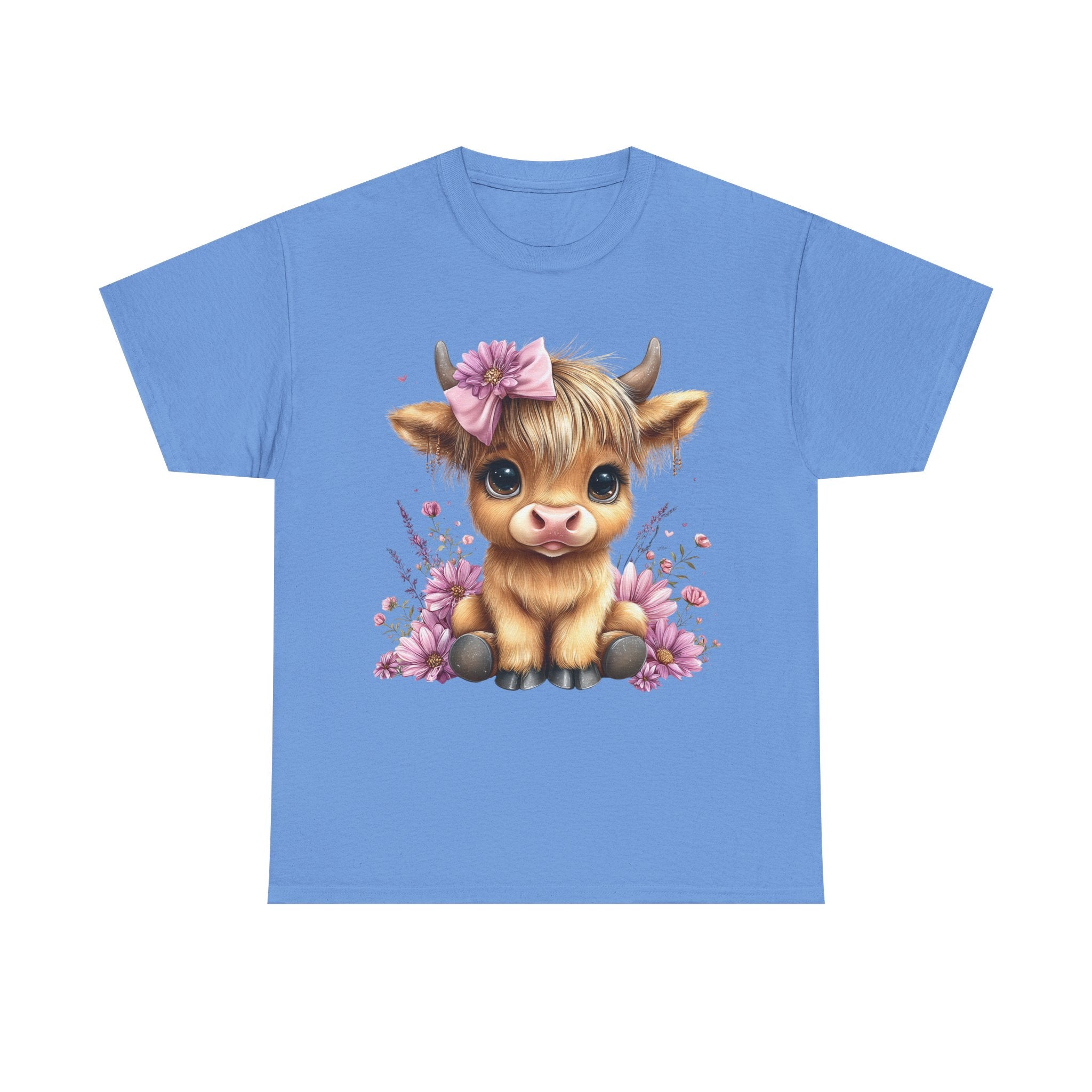 Cute Calf Tee — Adorable Floral Baby Cow Graphic T-Shirt