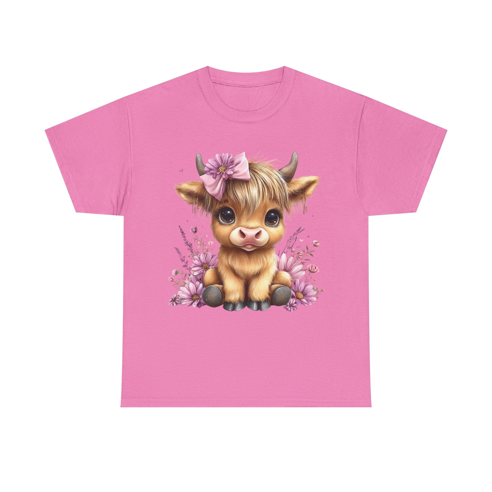 Cute Calf Tee — Adorable Floral Baby Cow Graphic T-Shirt