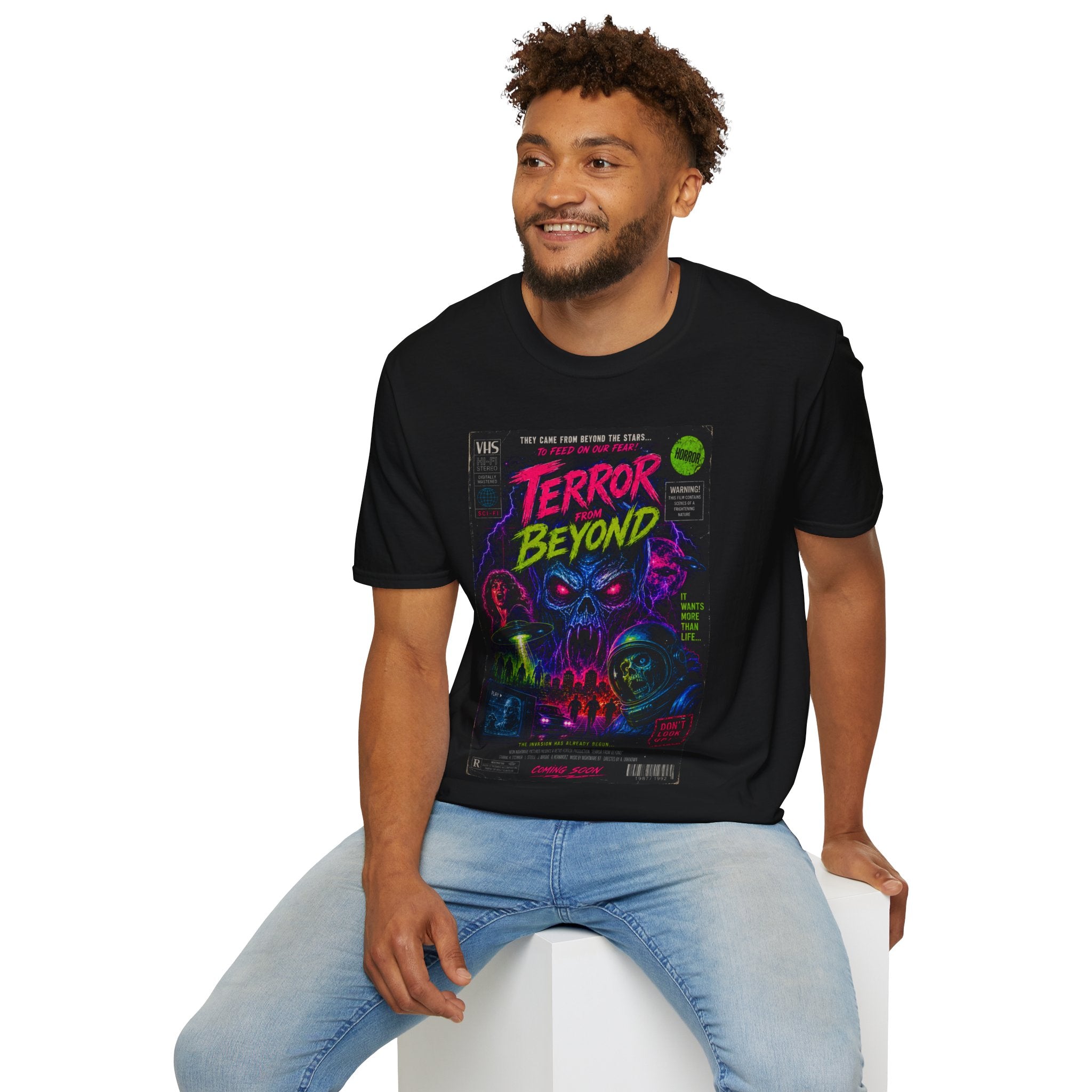 Terror Beyond Horror Movie Poster T-Shirt