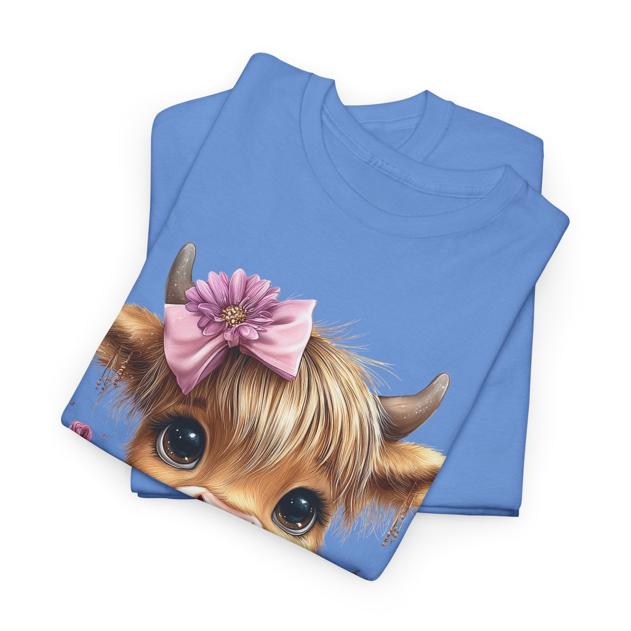 Cute Calf Tee — Adorable Floral Baby Cow Graphic T-Shirt