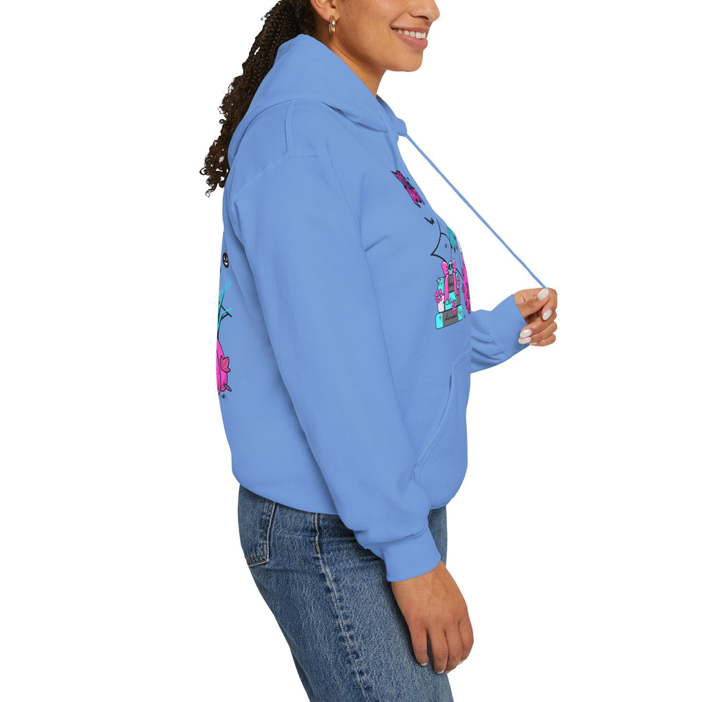 Halloween Kawaii Pumpkin Hoodie — "Happy Halloween" Cute Spooky Graphic