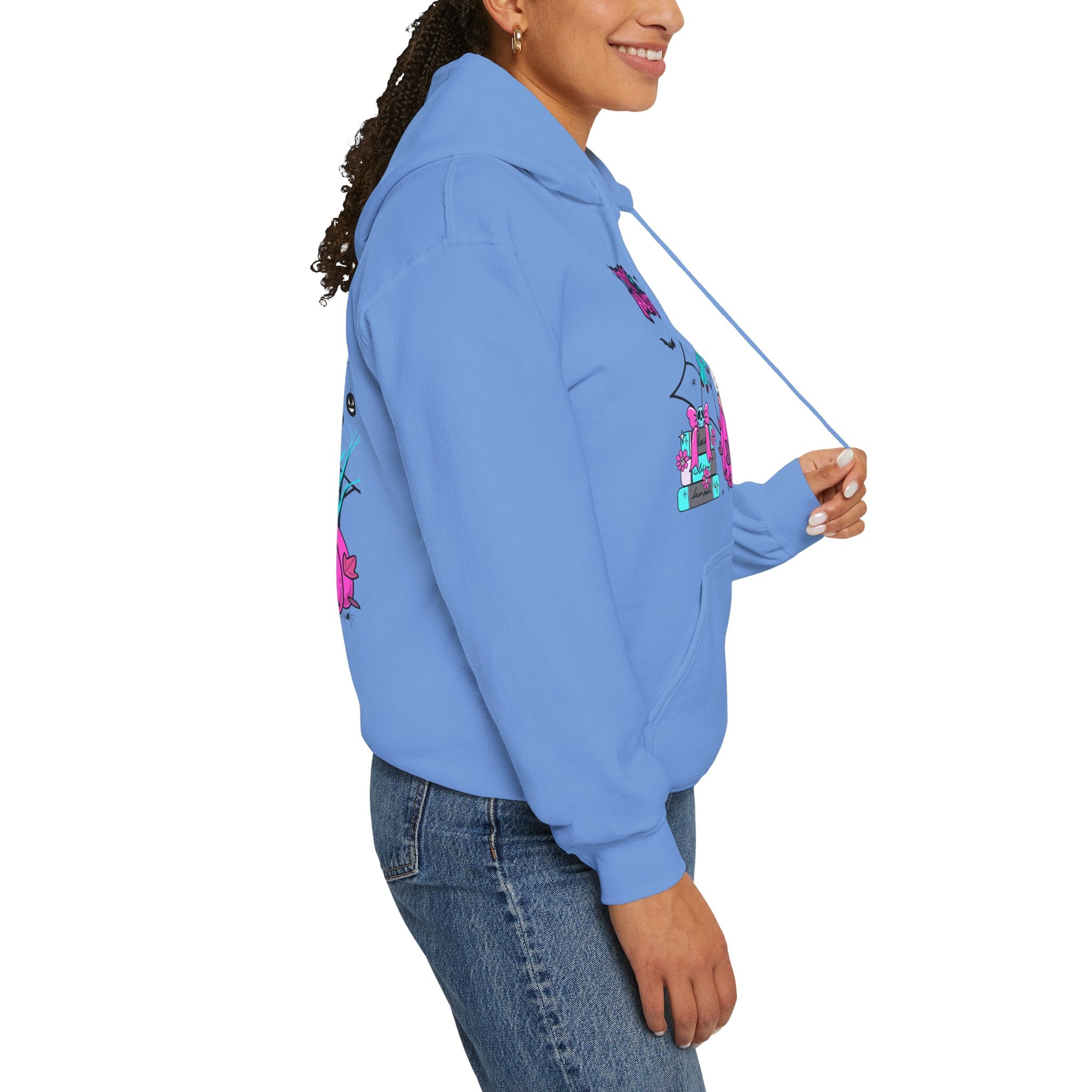 Halloween Kawaii Pumpkin Hoodie — "Happy Halloween" Cute Spooky Graphic