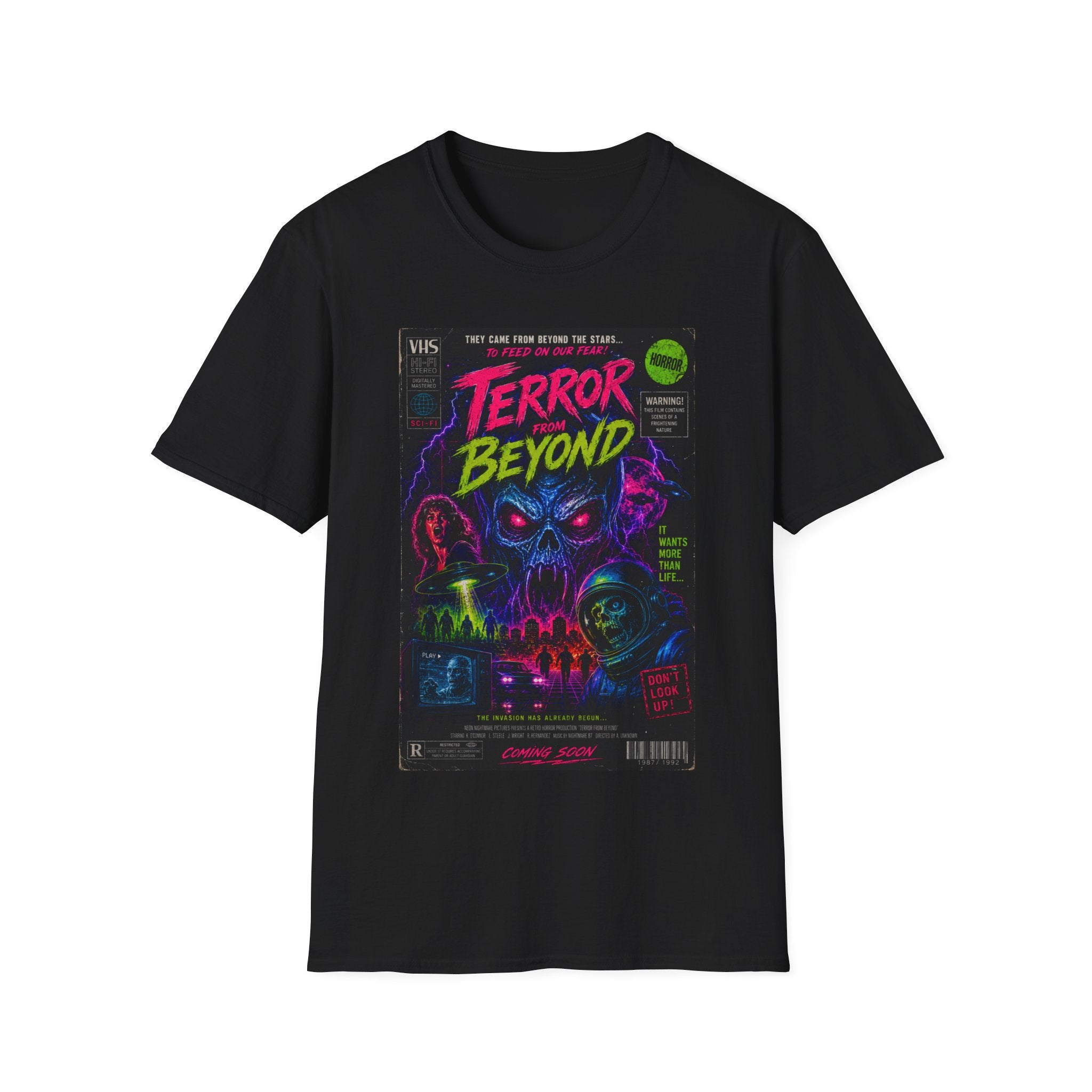 Terror Beyond Horror Movie Poster T-Shirt