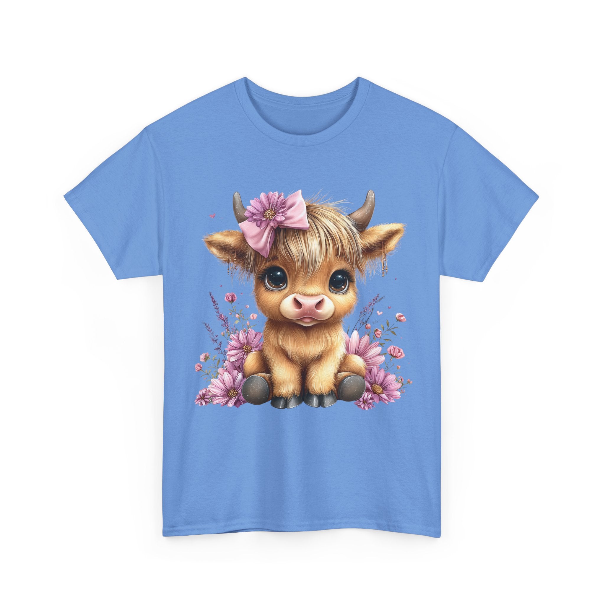 Cute Calf Tee — Adorable Floral Baby Cow Graphic T-Shirt