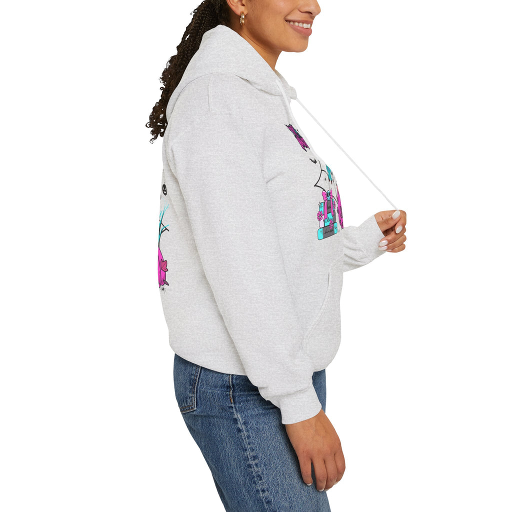 Halloween Kawaii Pumpkin Hoodie — "Happy Halloween" Cute Spooky Graphic