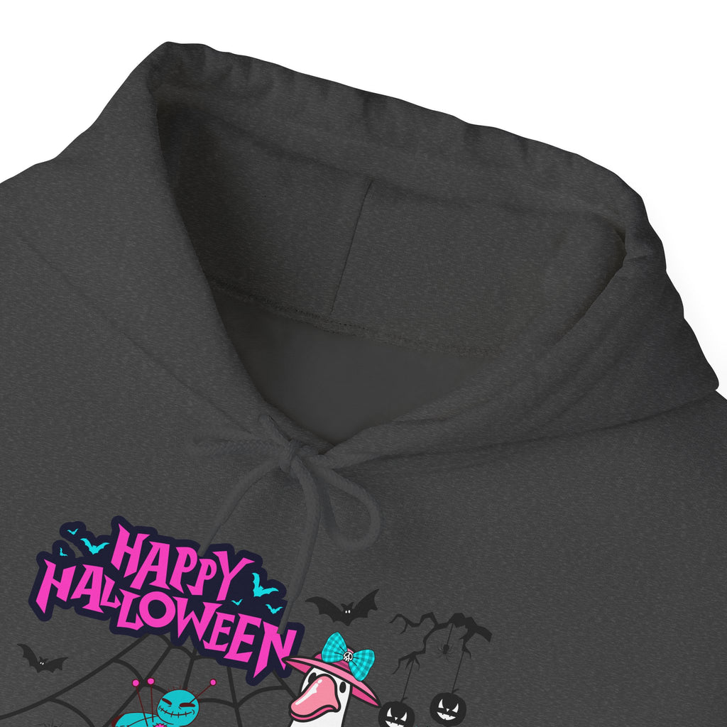 Halloween Kawaii Pumpkin Hoodie — "Happy Halloween" Cute Spooky Graphic