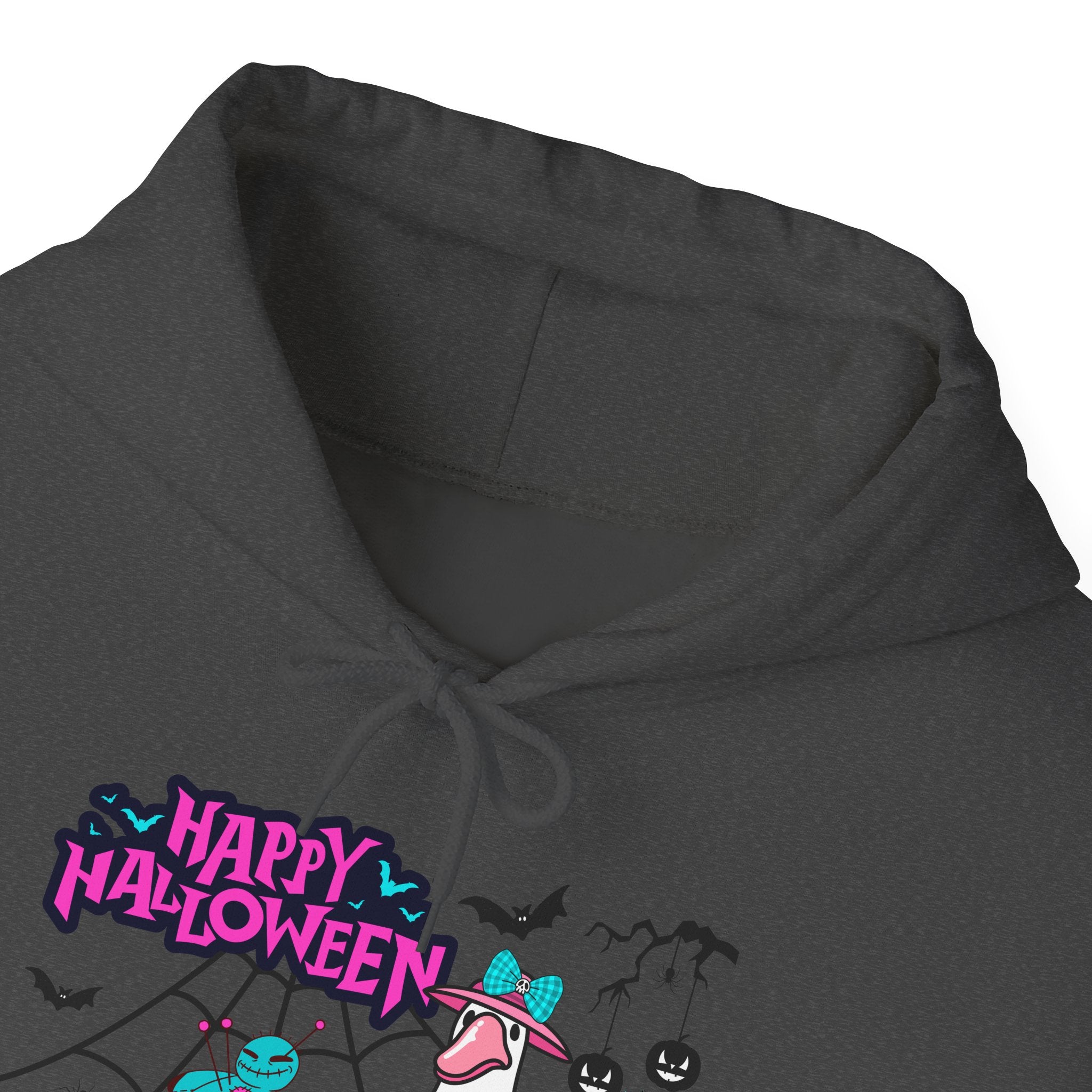 Halloween Kawaii Pumpkin Hoodie — "Happy Halloween" Cute Spooky Graphic