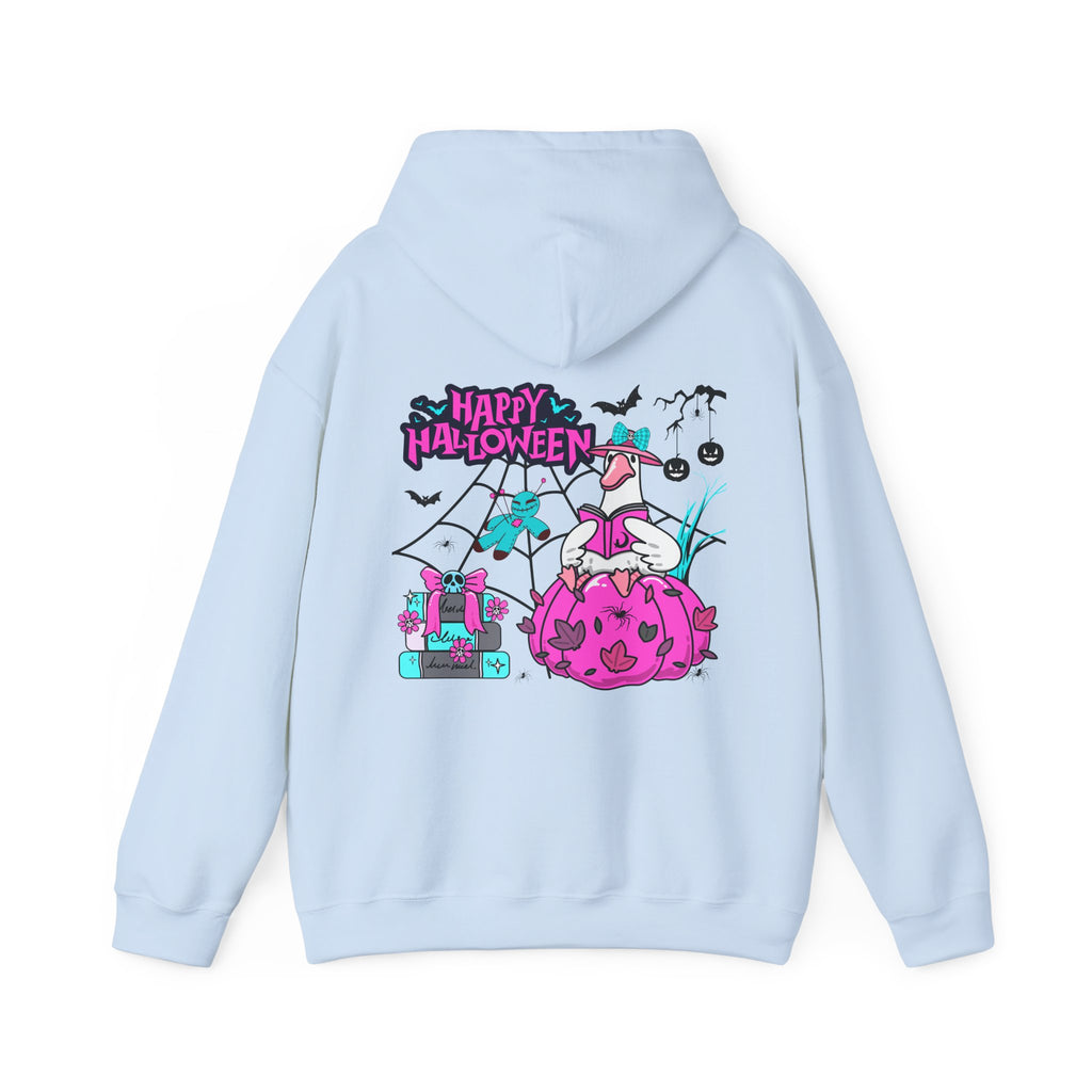 Halloween Kawaii Pumpkin Hoodie — "Happy Halloween" Cute Spooky Graphic