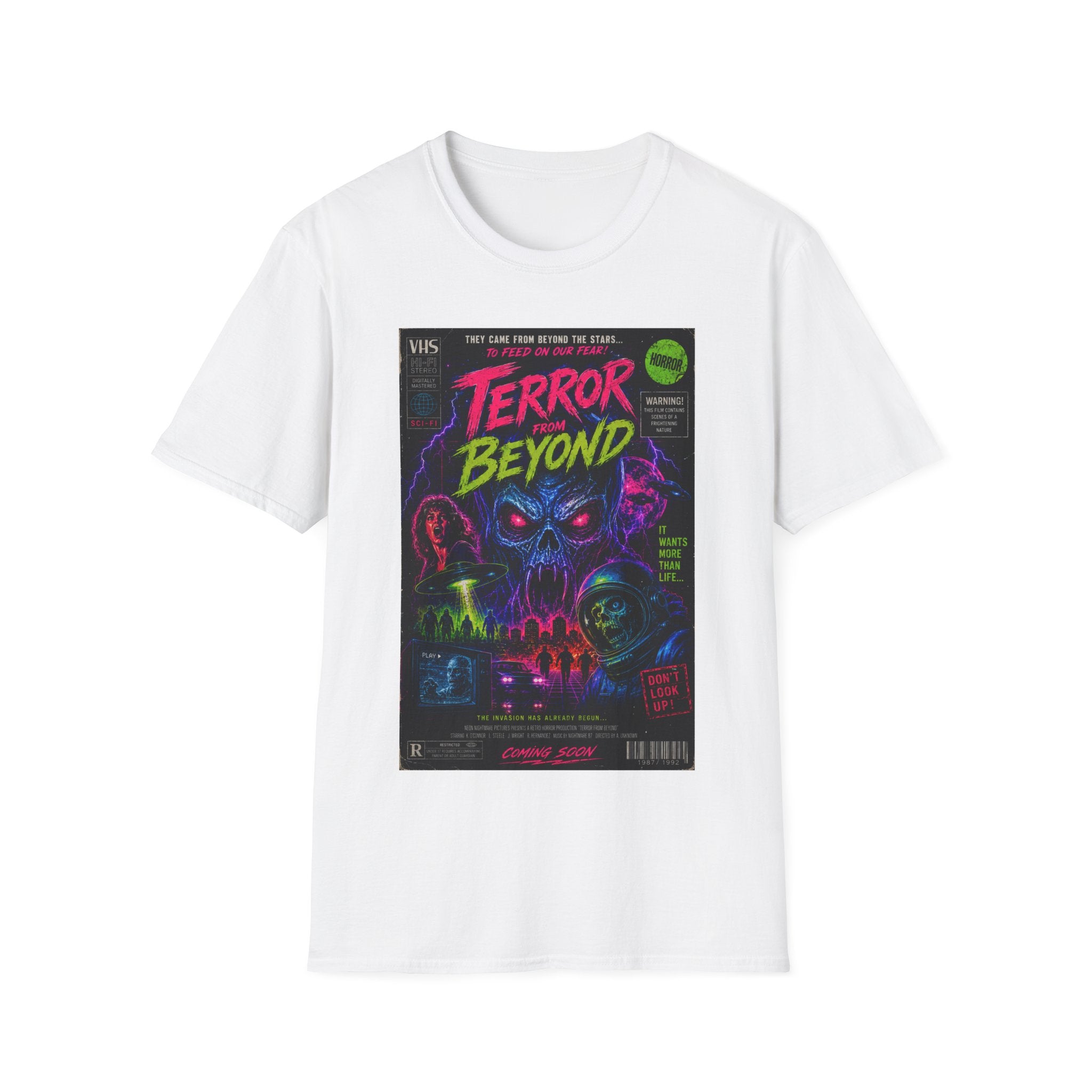 Terror Beyond Horror Movie Poster T-Shirt