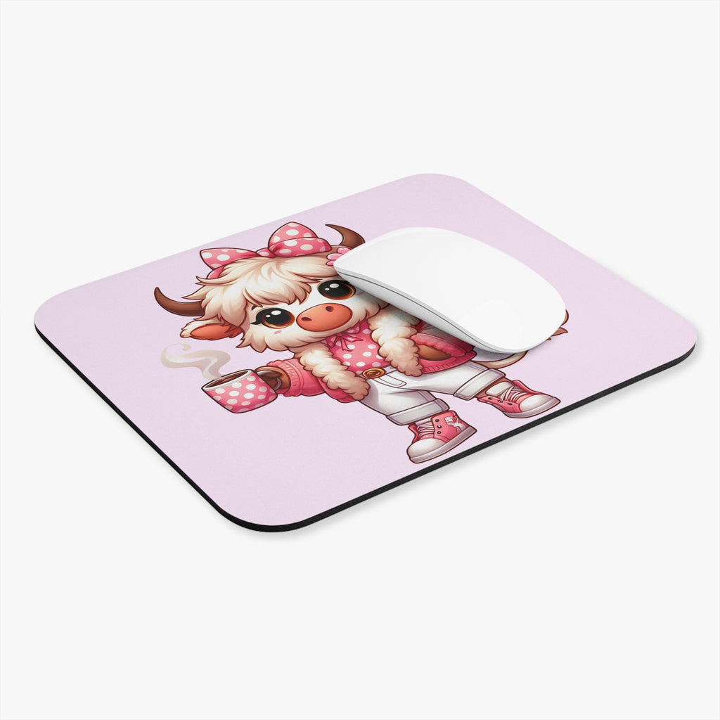 Cute Cow 'Mom' Mouse Pad — Pink Kawaii Mother’s Day Desk Mat