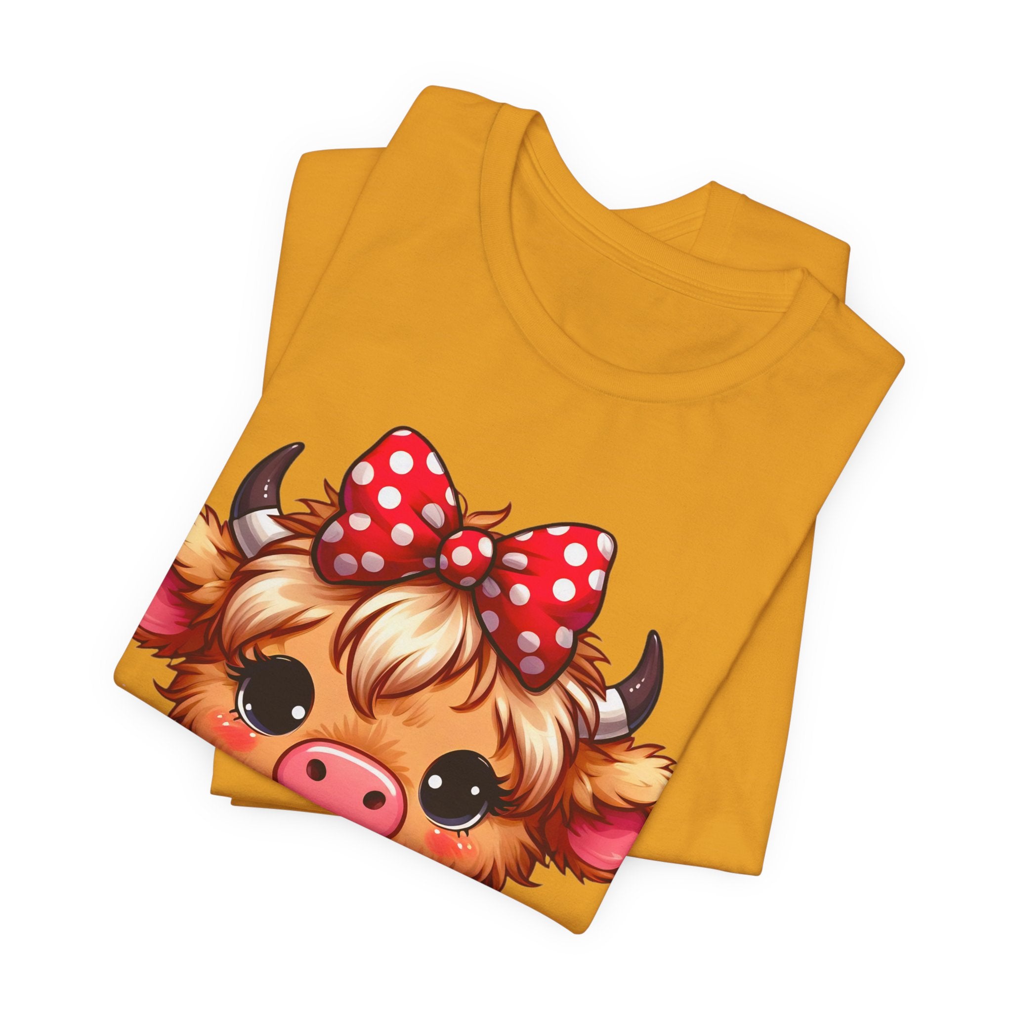 Cow Cute Tee — Cozy Cow with Coffee Graphic T-Shirt