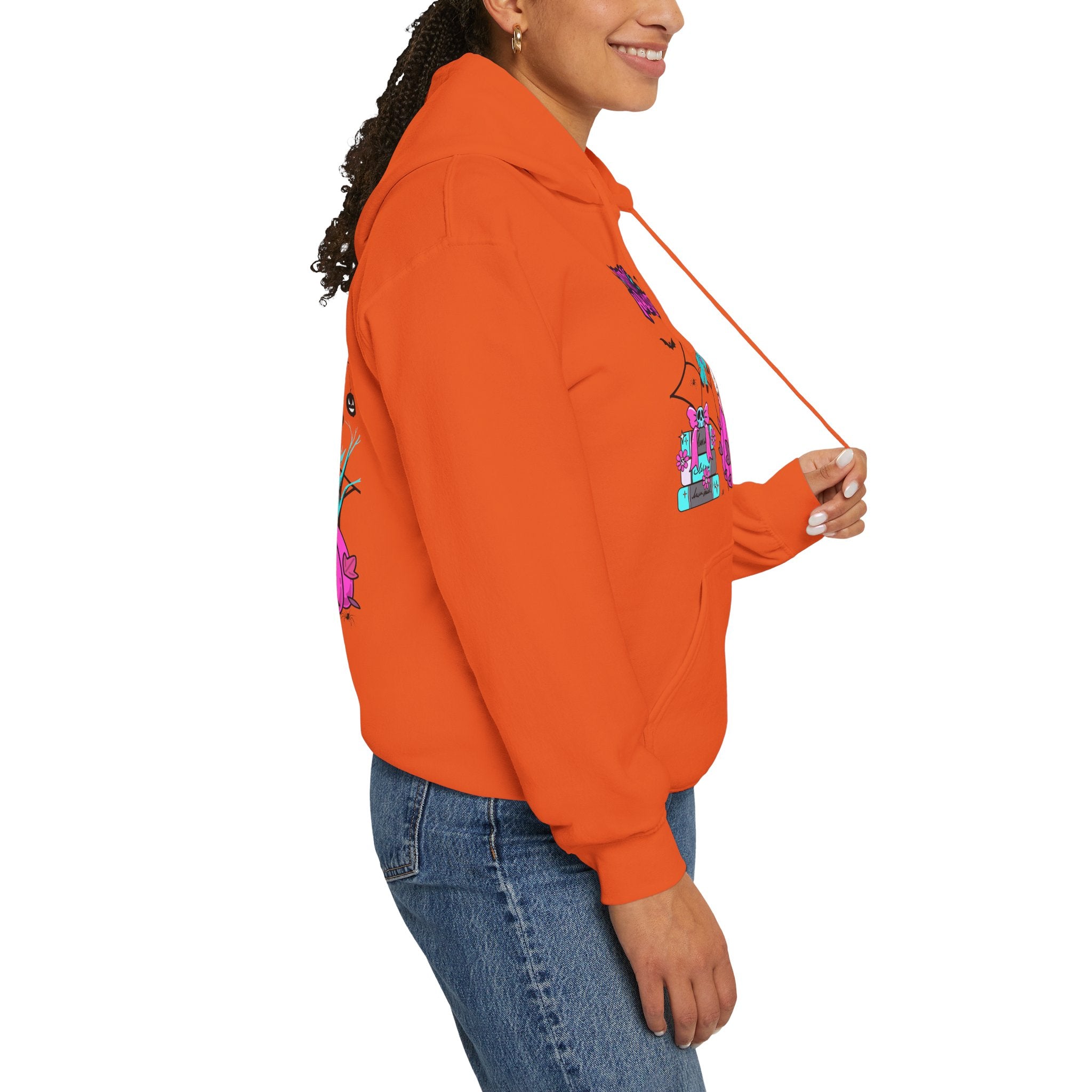 Halloween Kawaii Pumpkin Hoodie — "Happy Halloween" Cute Spooky Graphic