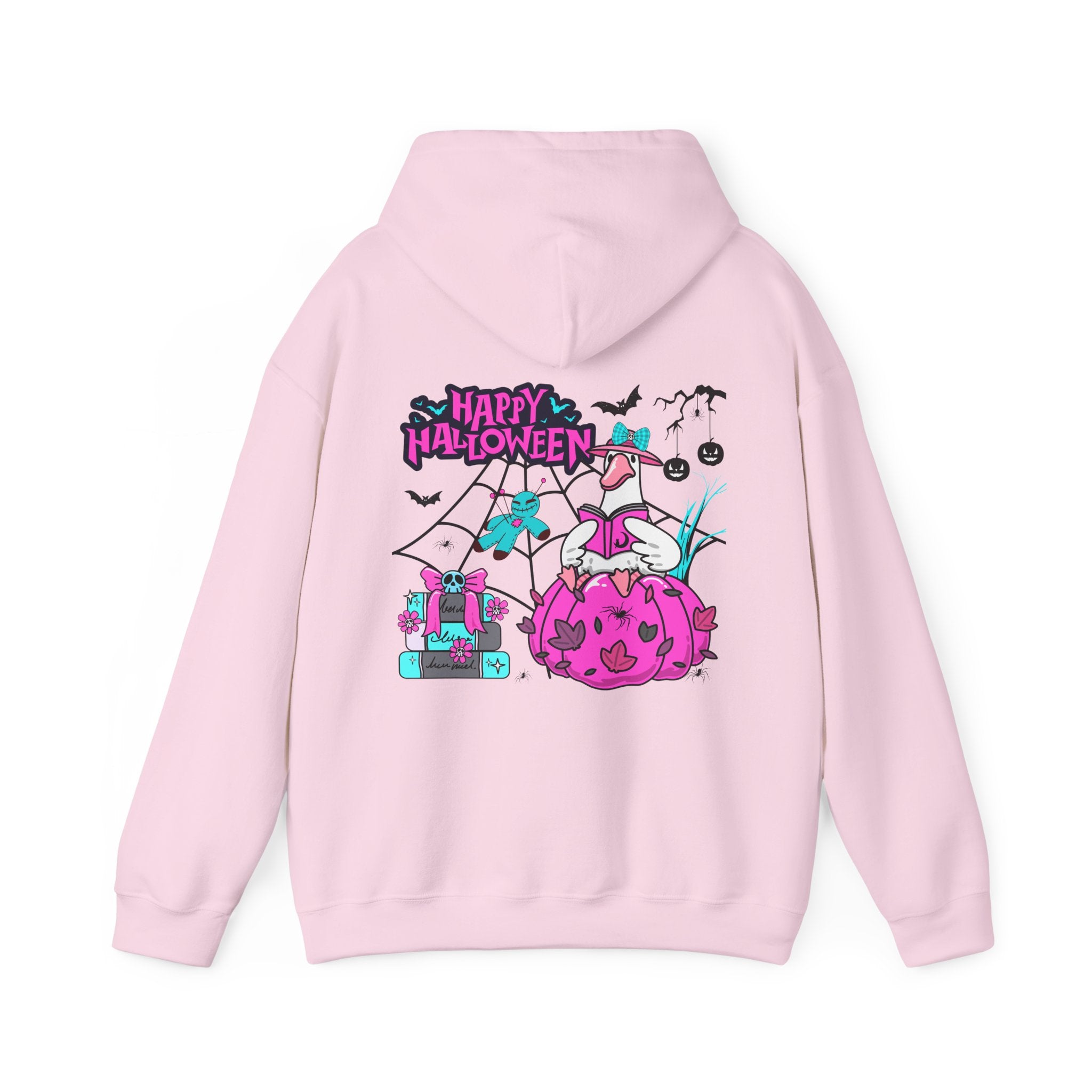 Halloween Kawaii Pumpkin Hoodie — "Happy Halloween" Cute Spooky Graphic