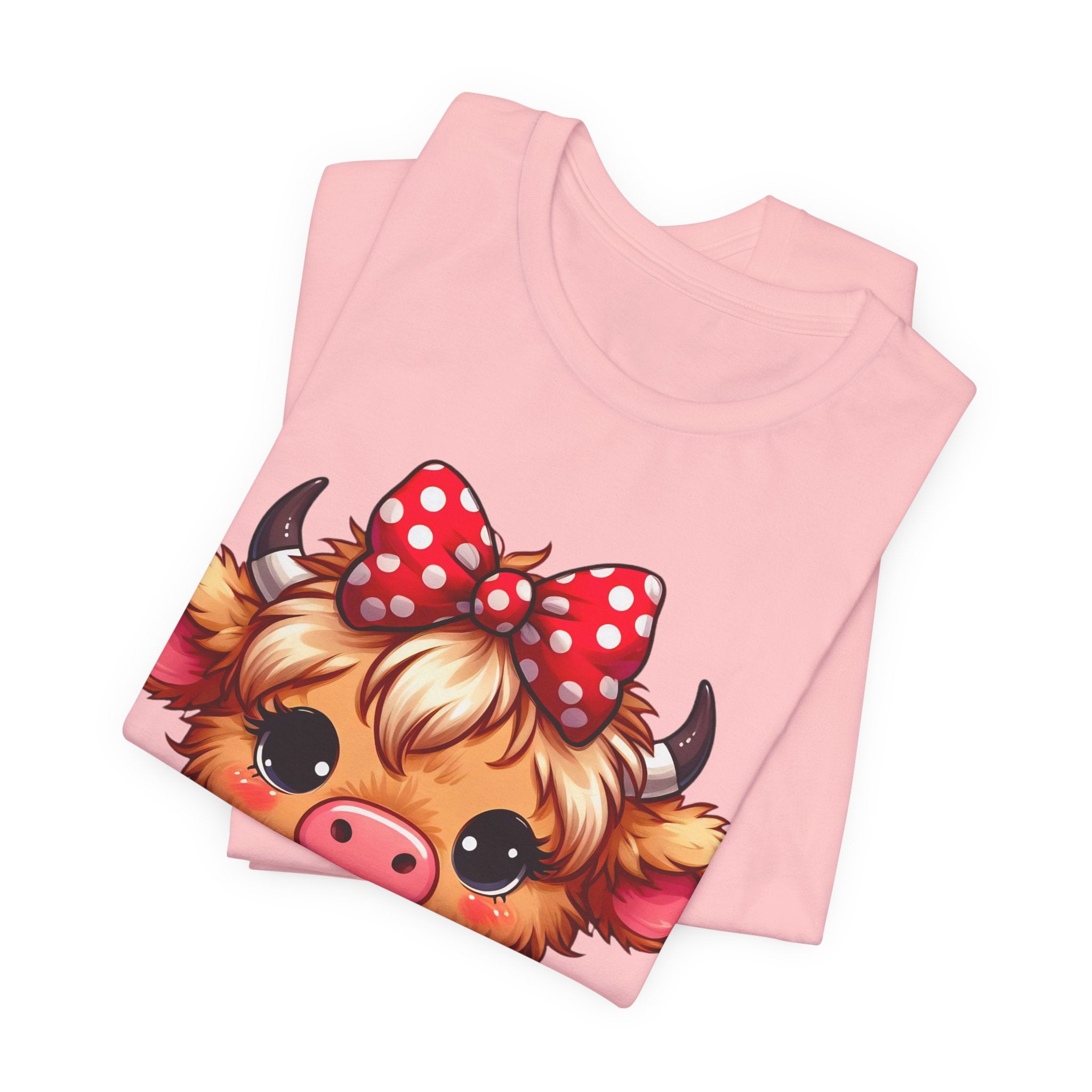 Cow Cute Tee — Cozy Cow with Coffee Graphic T-Shirt