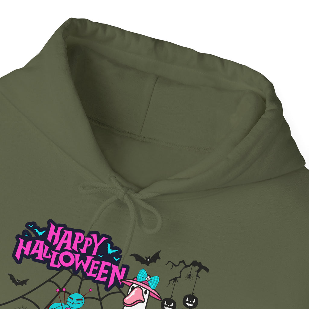 Halloween Kawaii Pumpkin Hoodie — "Happy Halloween" Cute Spooky Graphic