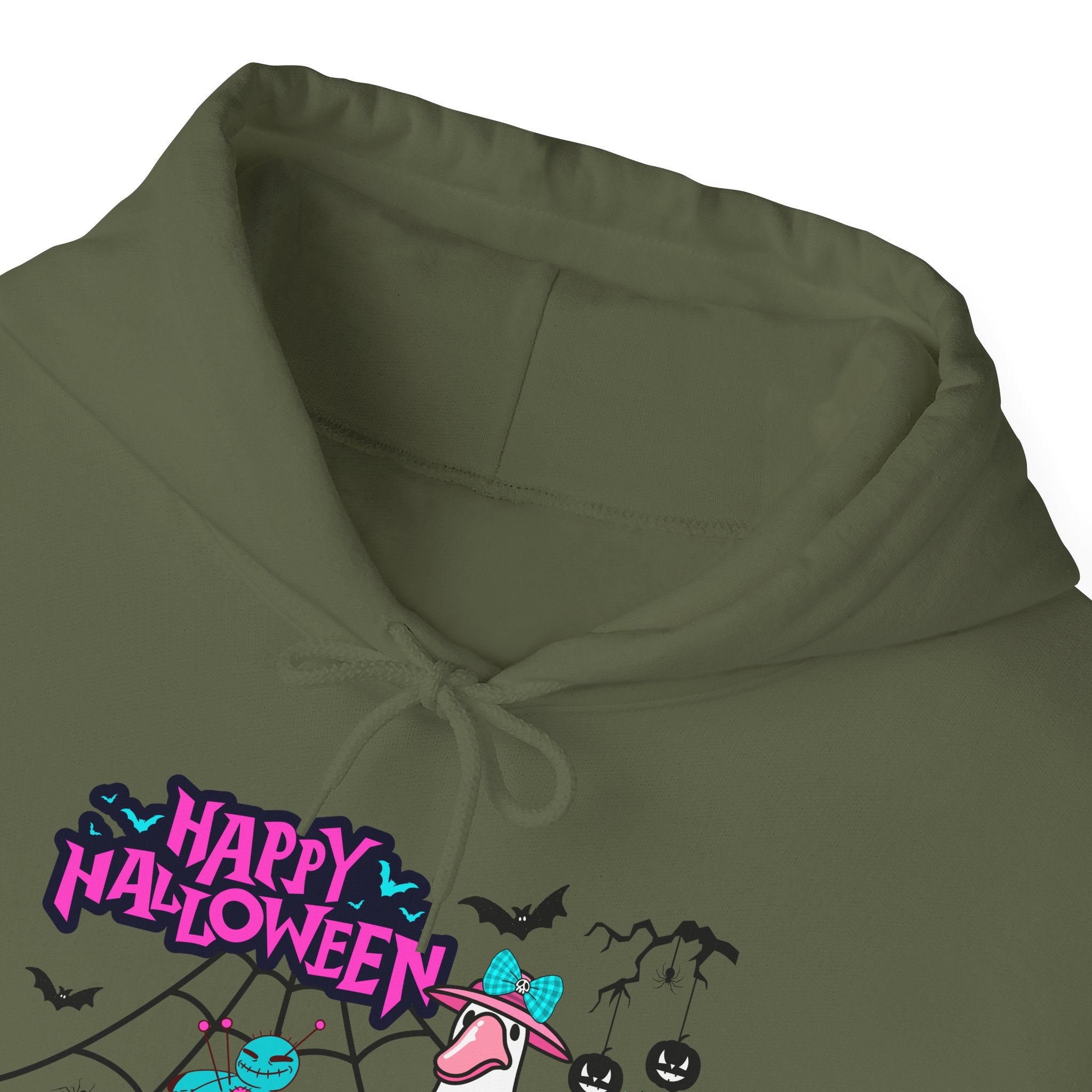 Halloween Kawaii Pumpkin Hoodie — "Happy Halloween" Cute Spooky Graphic