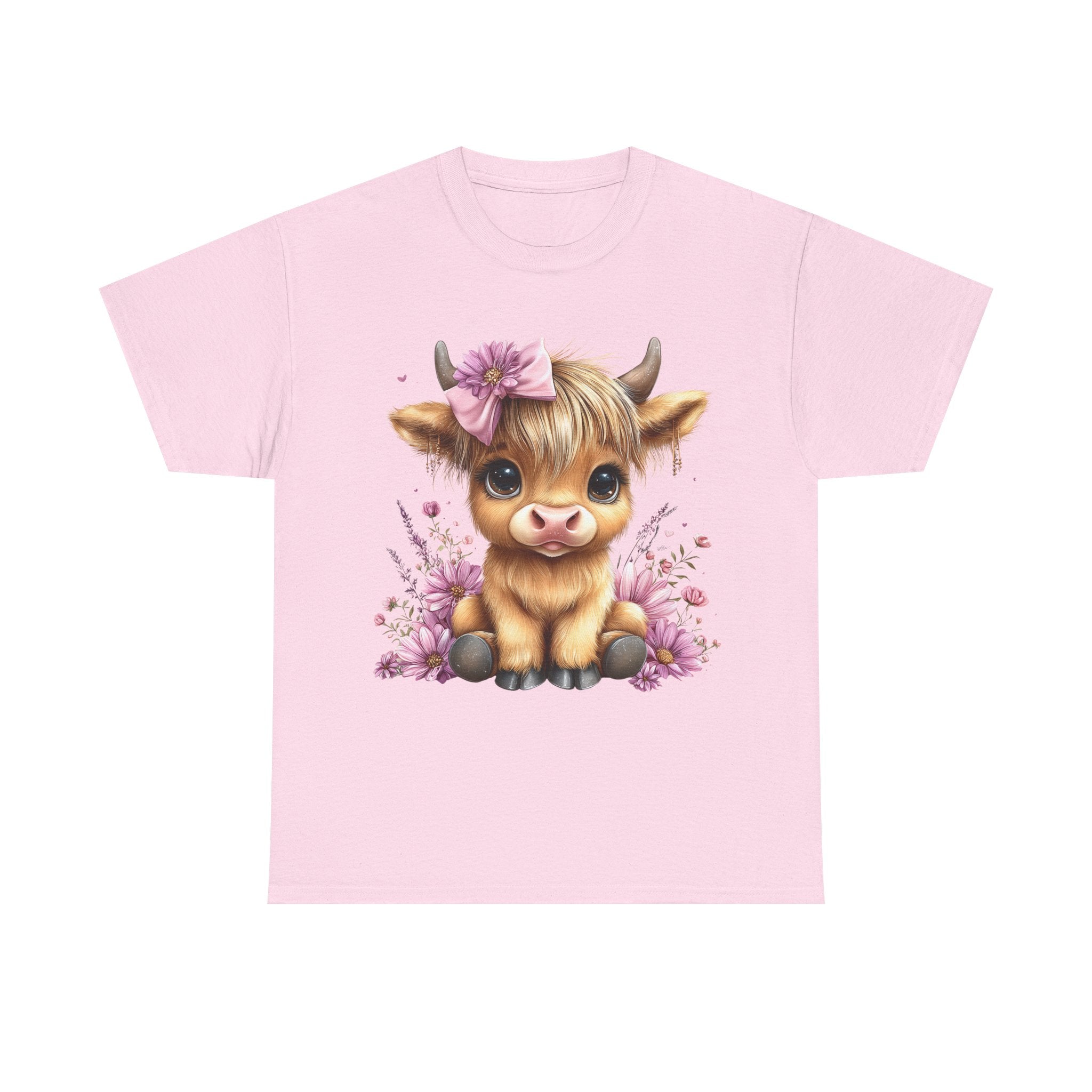 Cute Calf Tee — Adorable Floral Baby Cow Graphic T-Shirt