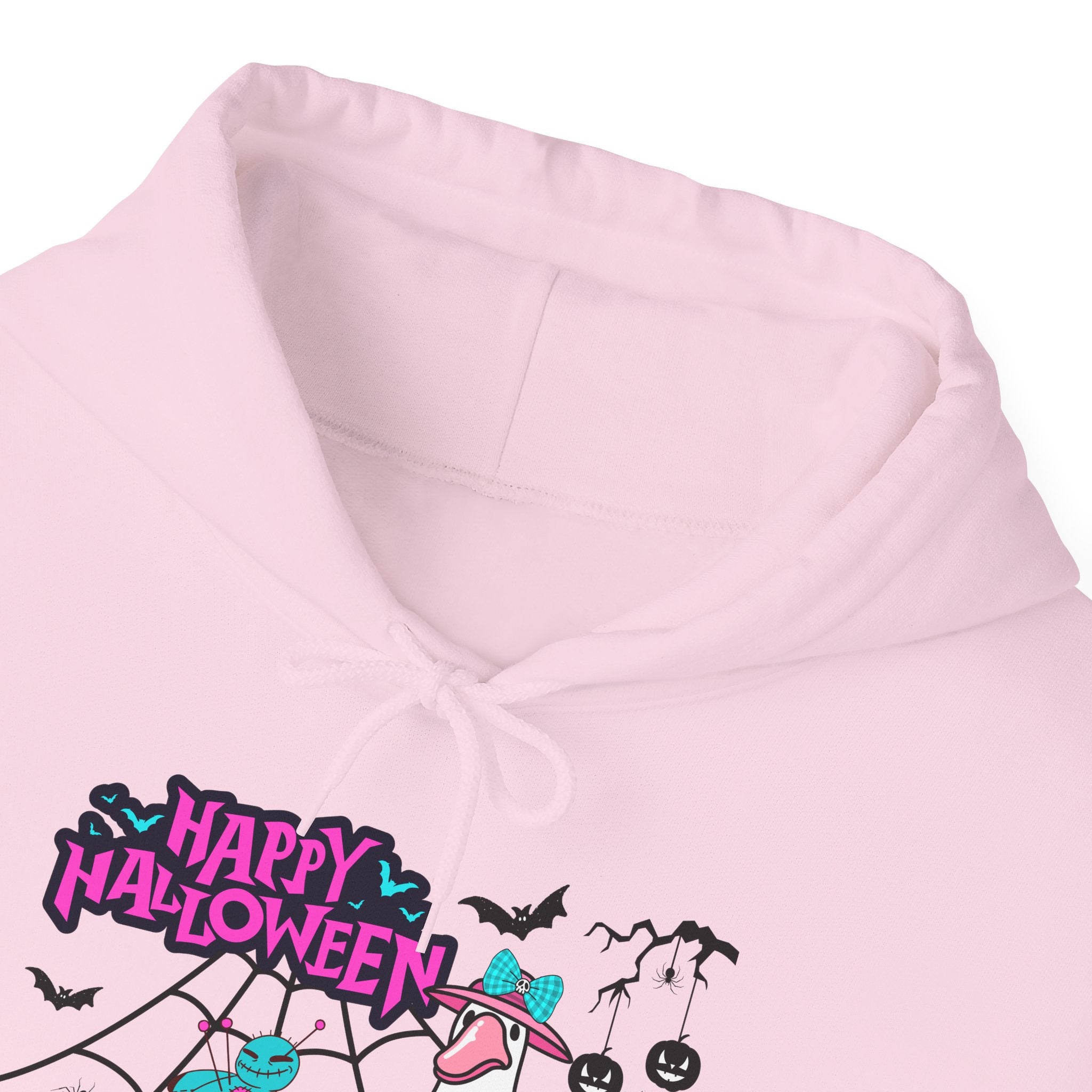 Halloween Kawaii Pumpkin Hoodie — "Happy Halloween" Cute Spooky Graphic
