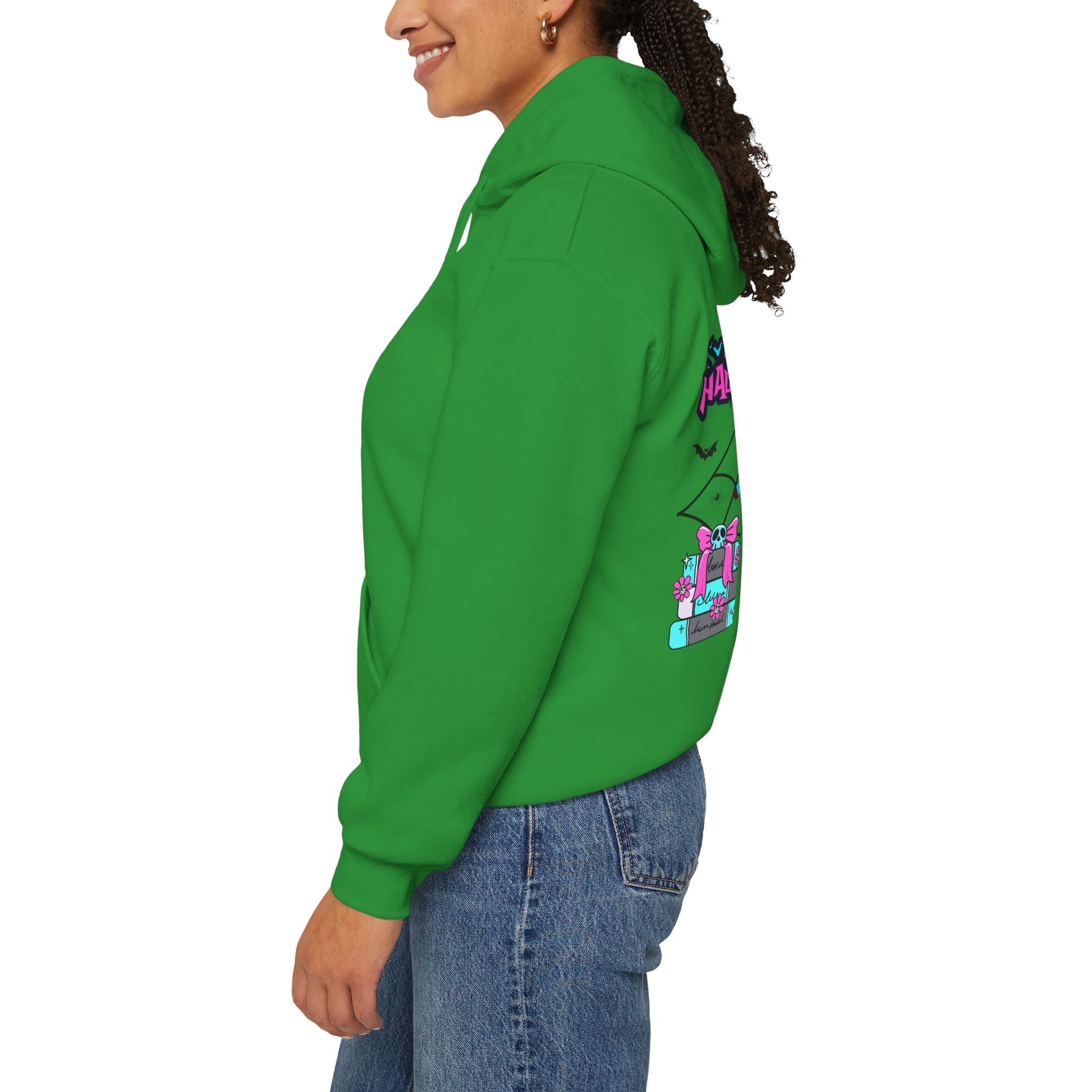 Halloween Kawaii Pumpkin Hoodie — "Happy Halloween" Cute Spooky Graphic