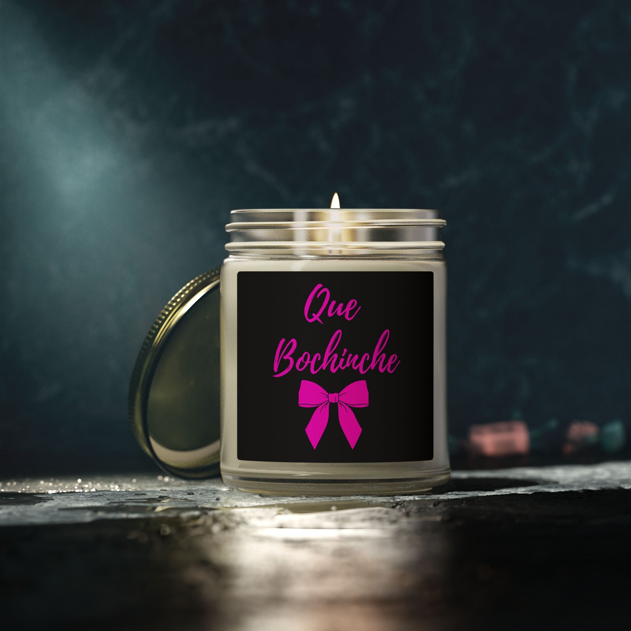 Scented Candle — Coconut Apricot Wax "Que Bochinche" (4oz, 9oz)