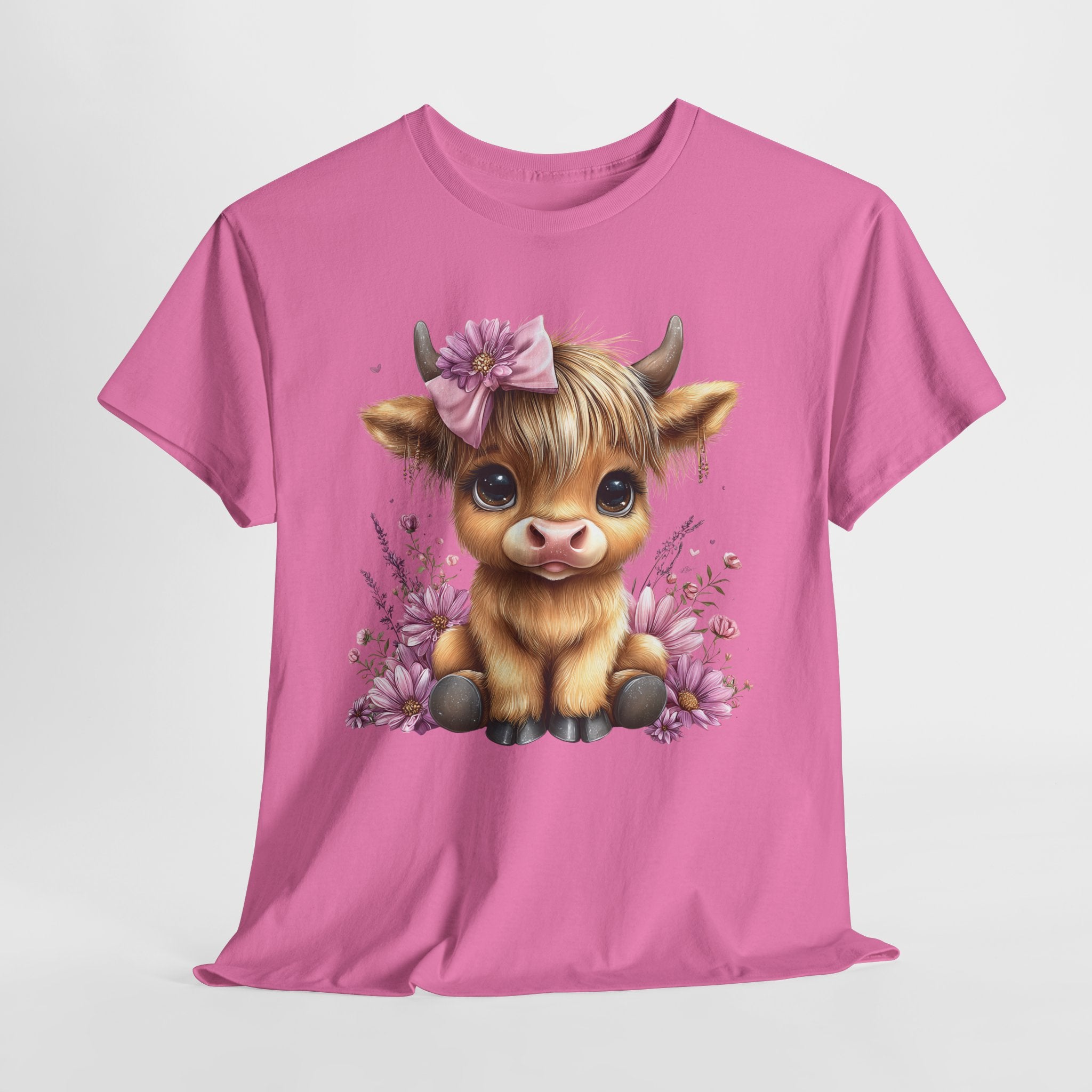 Cute Calf Tee — Adorable Floral Baby Cow Graphic T-Shirt