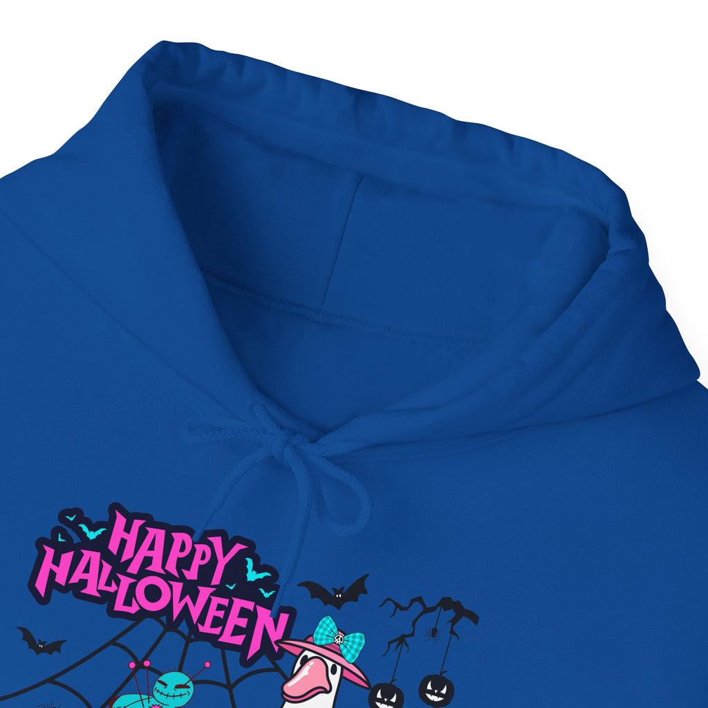 Halloween Kawaii Pumpkin Hoodie — "Happy Halloween" Cute Spooky Graphic