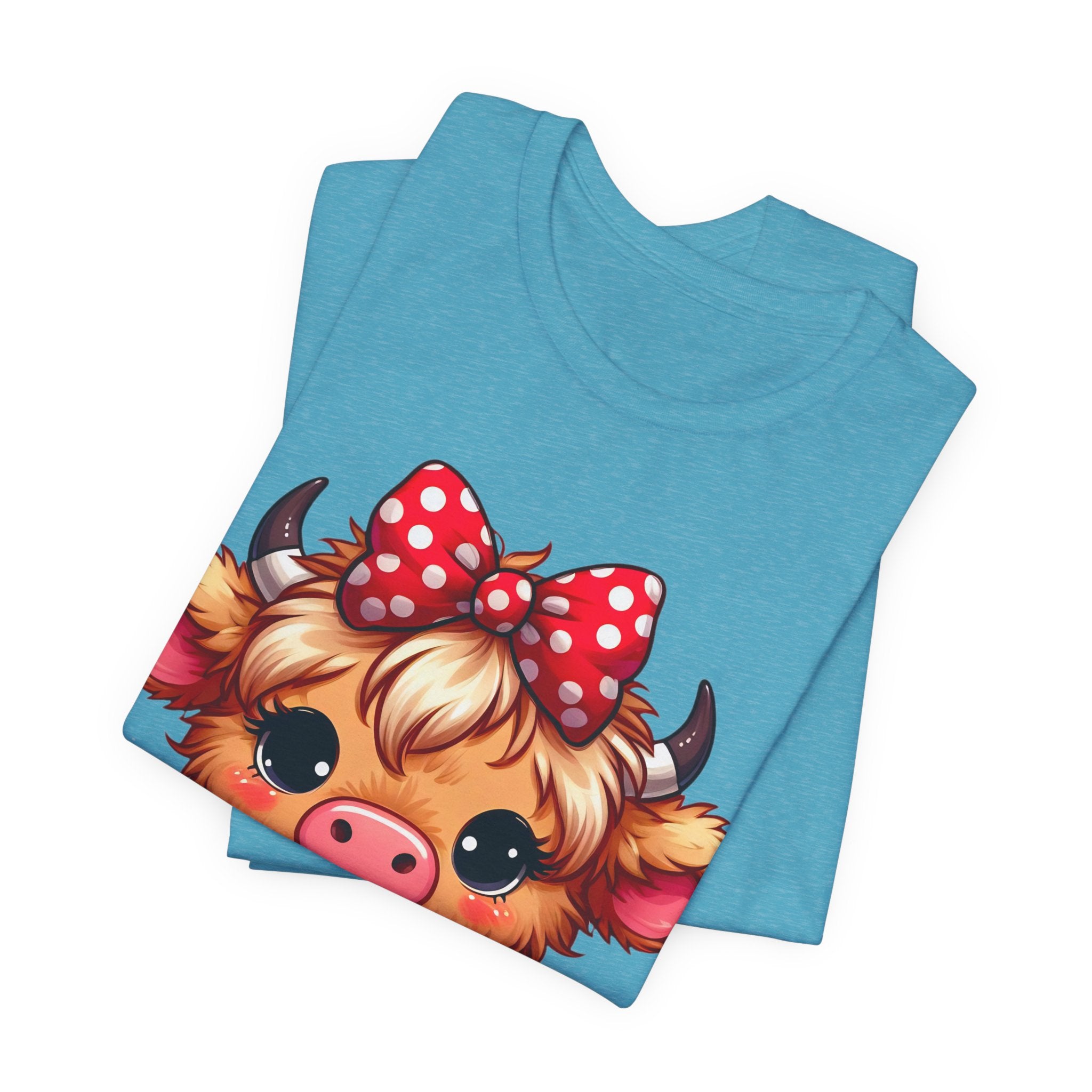Cow Cute Tee — Cozy Cow with Coffee Graphic T-Shirt