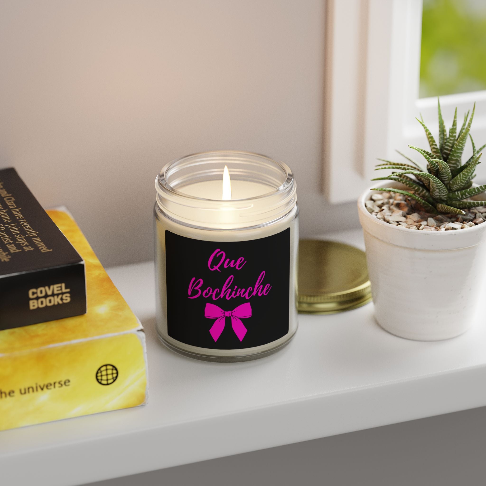 Scented Candle — Coconut Apricot Wax "Que Bochinche" (4oz, 9oz)