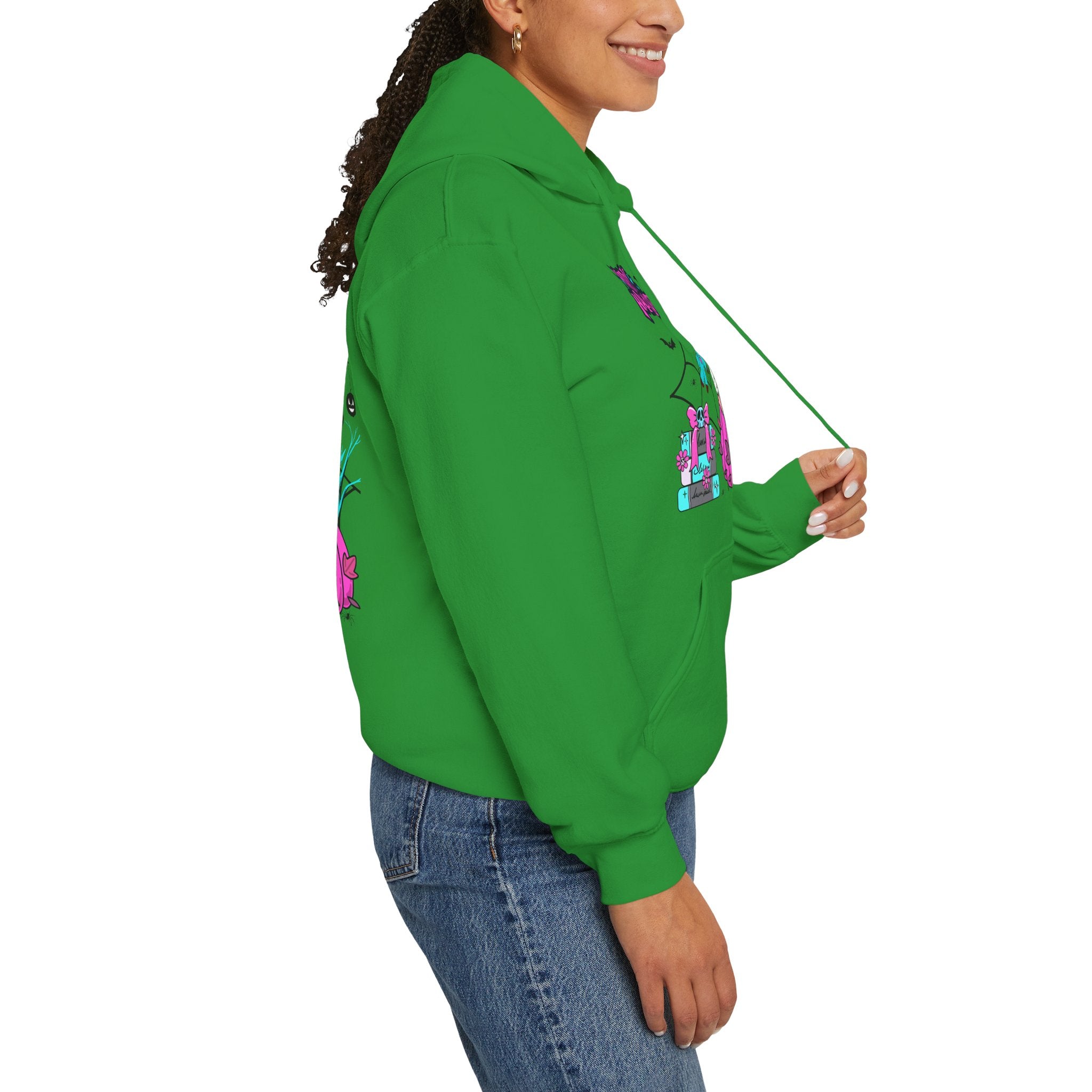Halloween Kawaii Pumpkin Hoodie — "Happy Halloween" Cute Spooky Graphic
