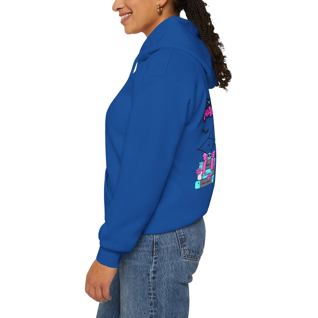 Halloween Kawaii Pumpkin Hoodie — "Happy Halloween" Cute Spooky Graphic