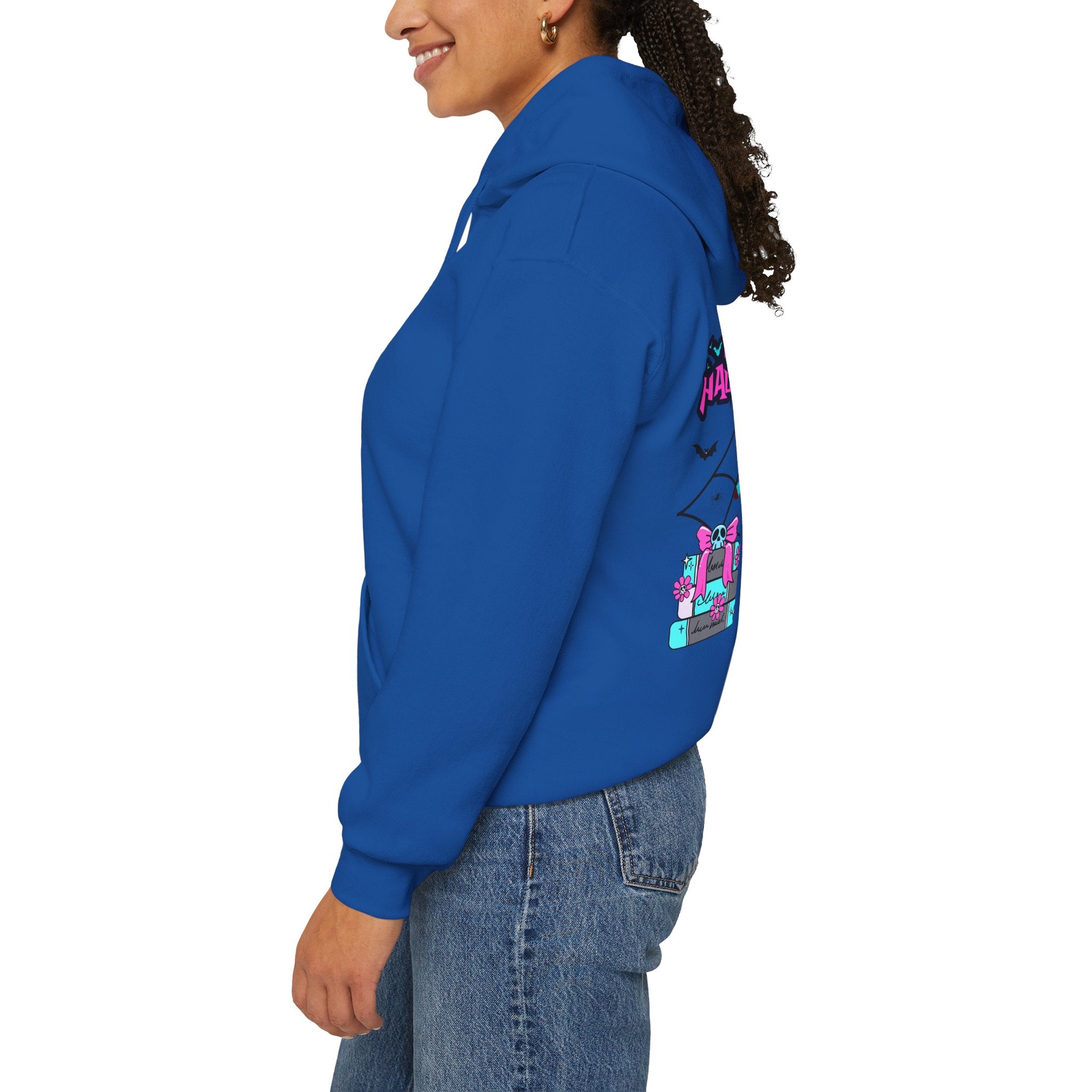Halloween Kawaii Pumpkin Hoodie — "Happy Halloween" Cute Spooky Graphic