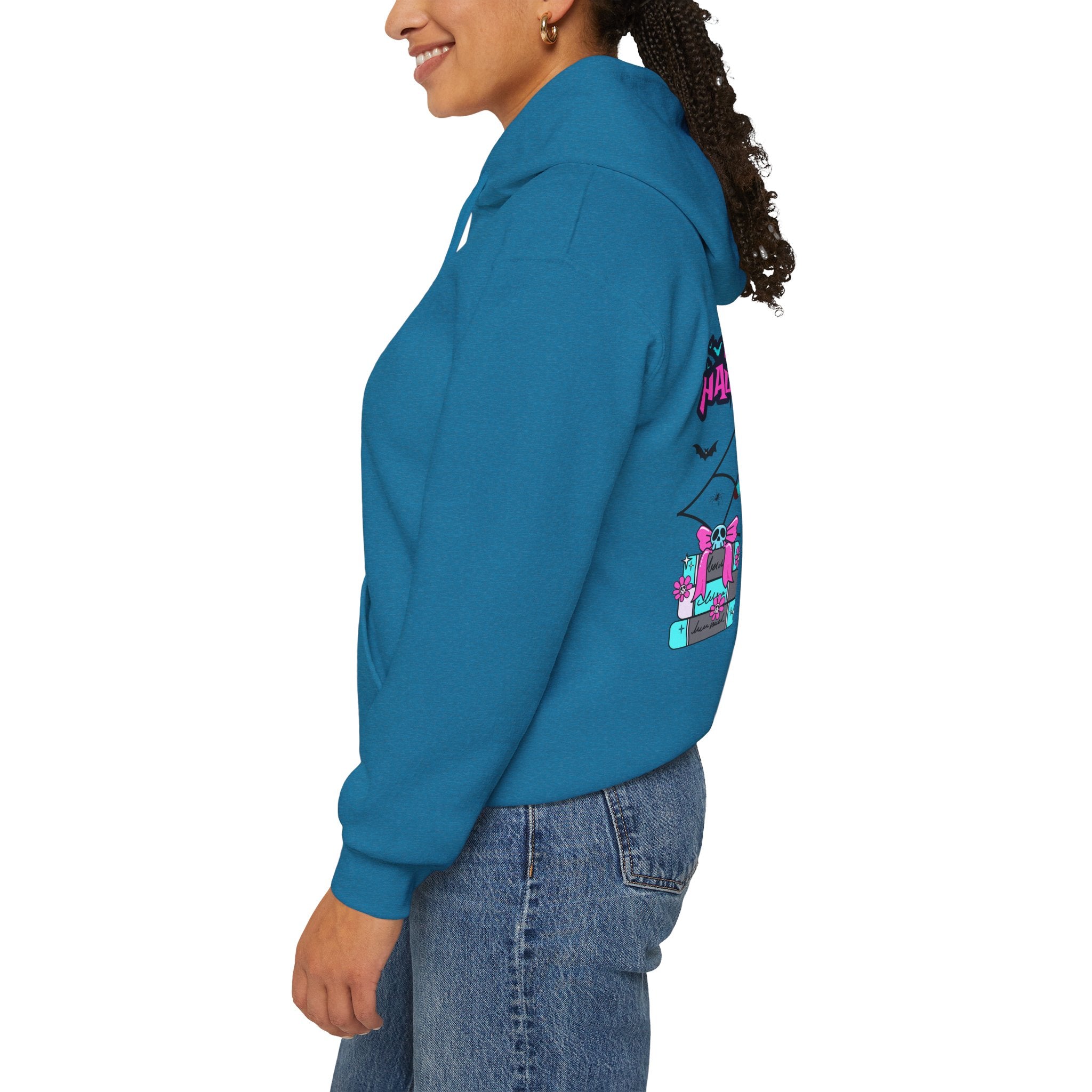 Halloween Kawaii Pumpkin Hoodie — "Happy Halloween" Cute Spooky Graphic