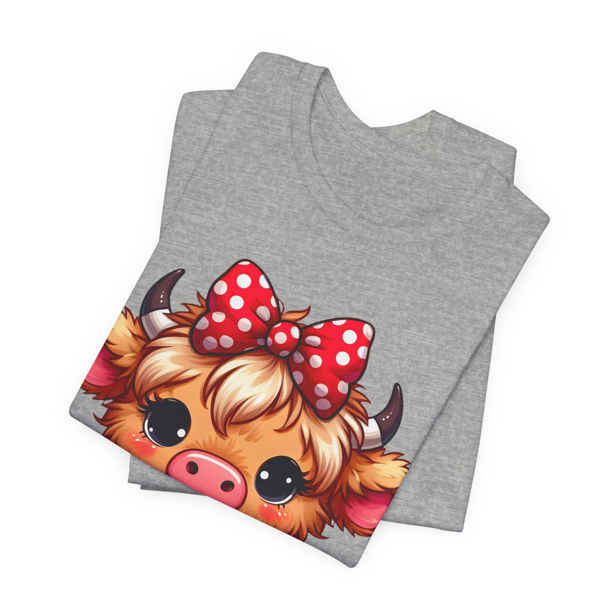 Cow Cute Tee — Cozy Cow with Coffee Graphic T-Shirt