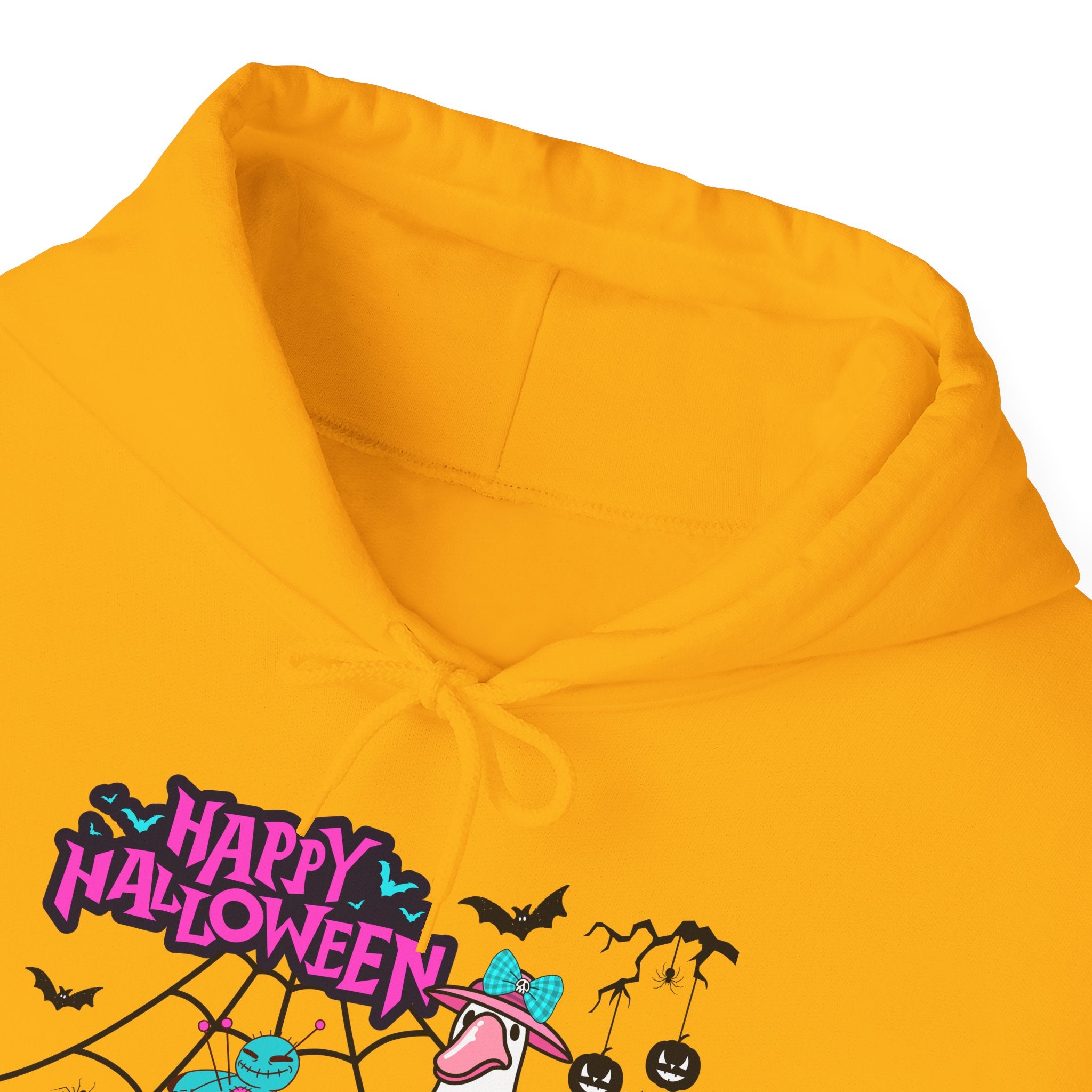 Halloween Kawaii Pumpkin Hoodie — "Happy Halloween" Cute Spooky Graphic