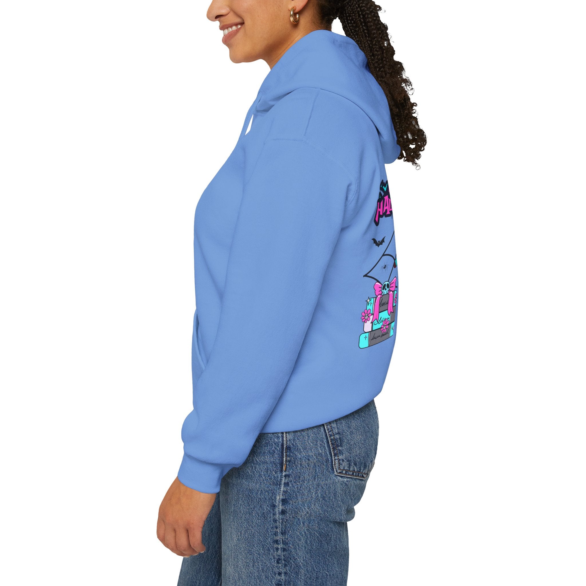 Halloween Kawaii Pumpkin Hoodie — "Happy Halloween" Cute Spooky Graphic