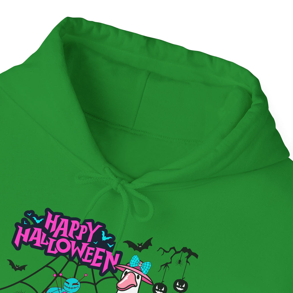 Halloween Kawaii Pumpkin Hoodie — "Happy Halloween" Cute Spooky Graphic