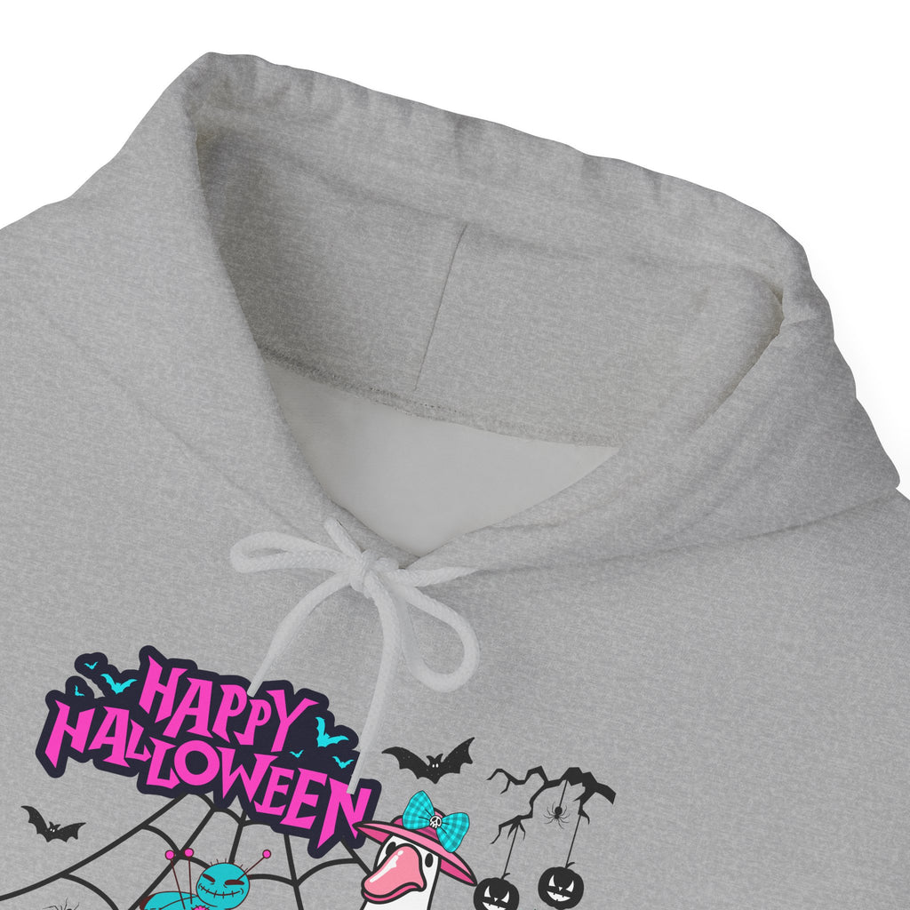 Halloween Kawaii Pumpkin Hoodie — "Happy Halloween" Cute Spooky Graphic