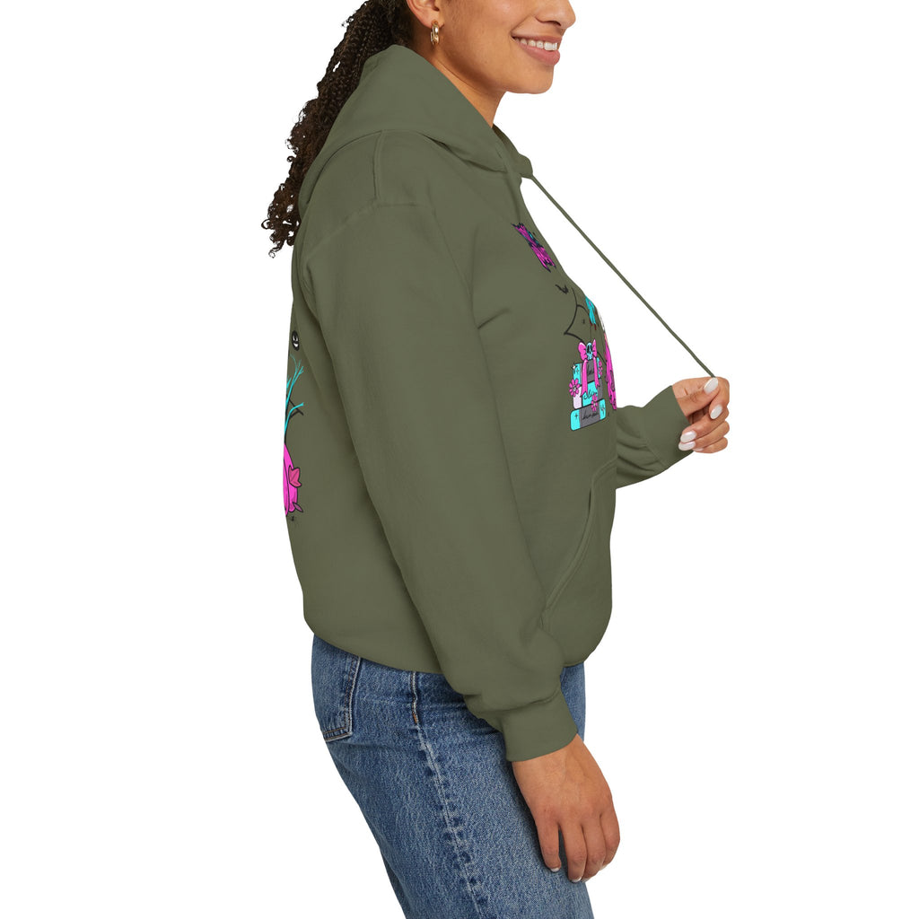 Halloween Kawaii Pumpkin Hoodie — "Happy Halloween" Cute Spooky Graphic