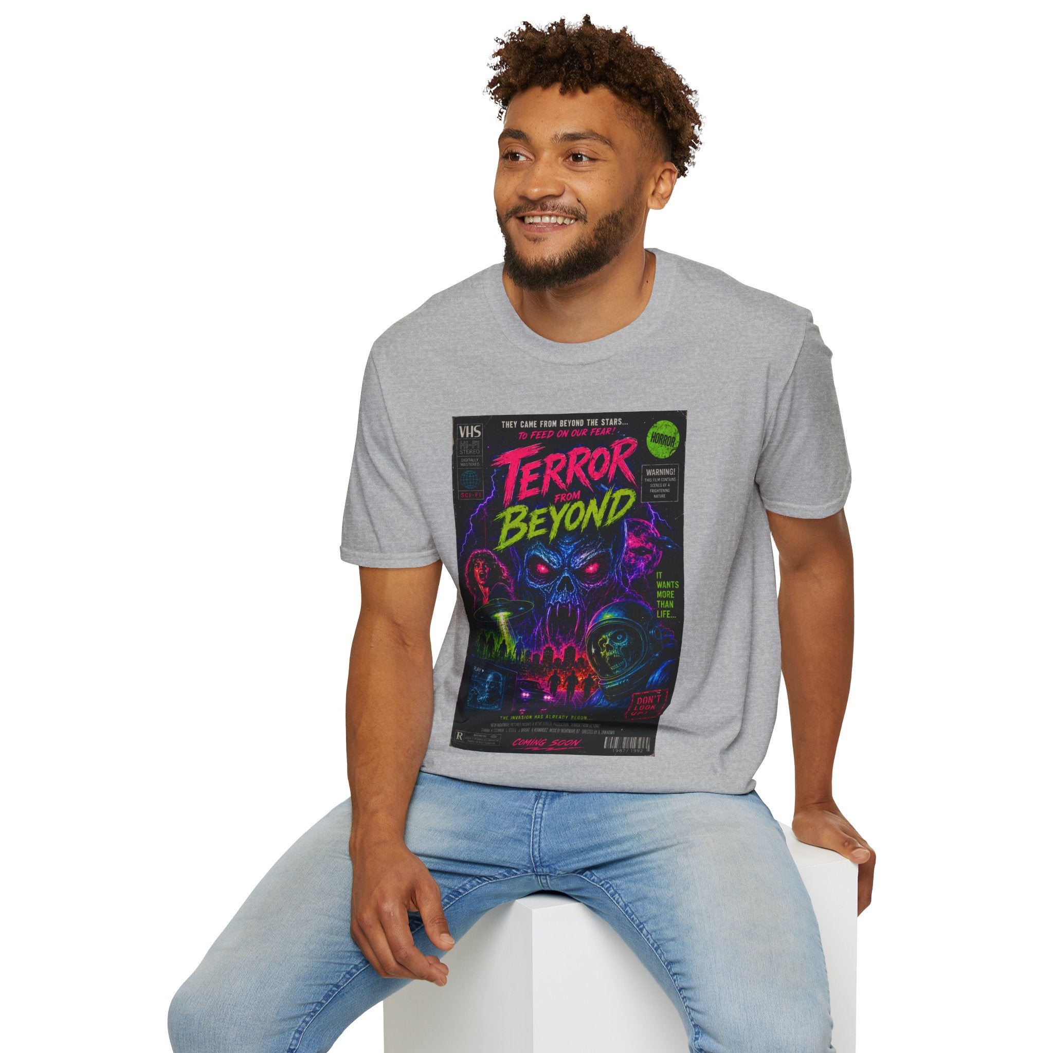 Terror Beyond Horror Movie Poster T-Shirt