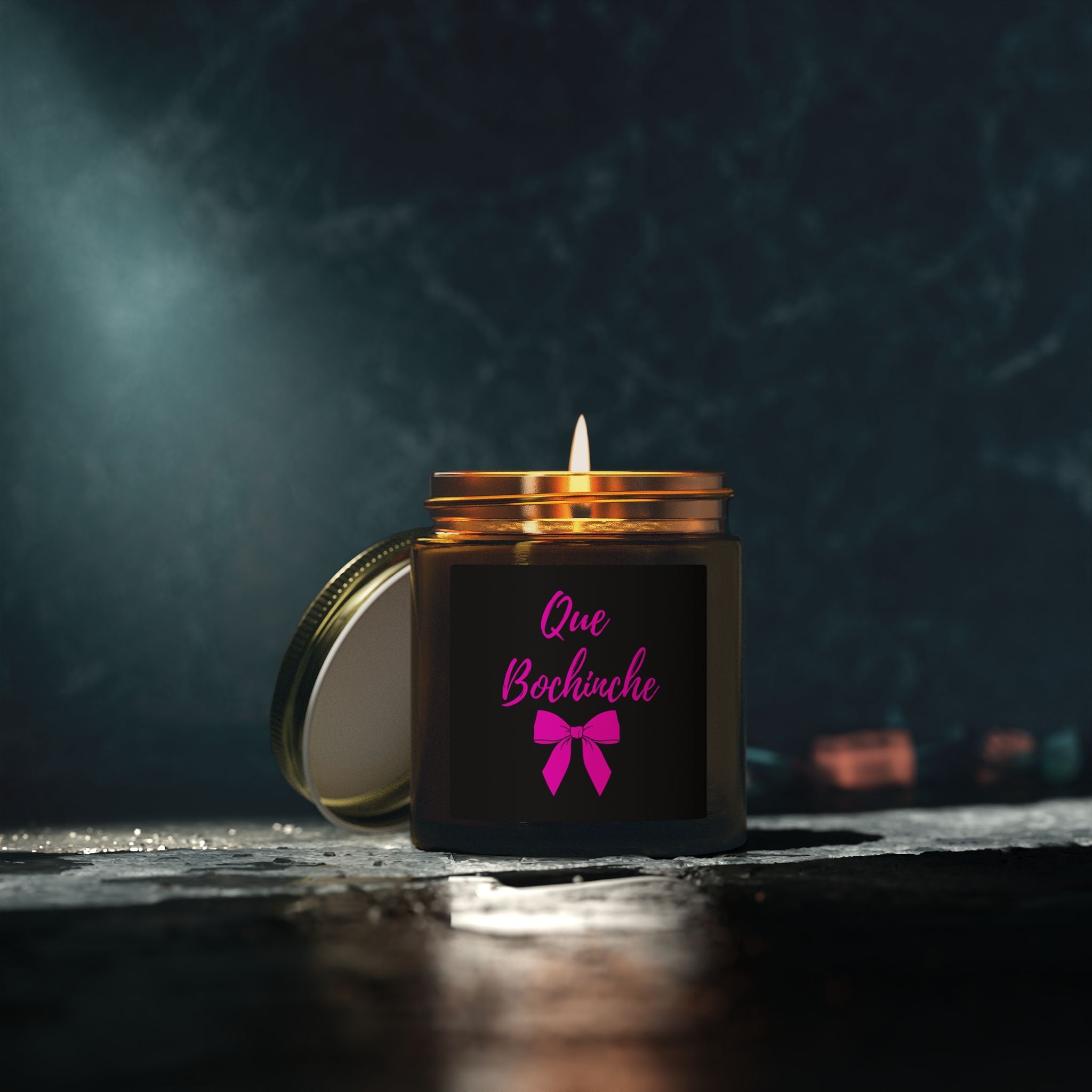 Scented Candle — Coconut Apricot Wax "Que Bochinche" (4oz, 9oz)