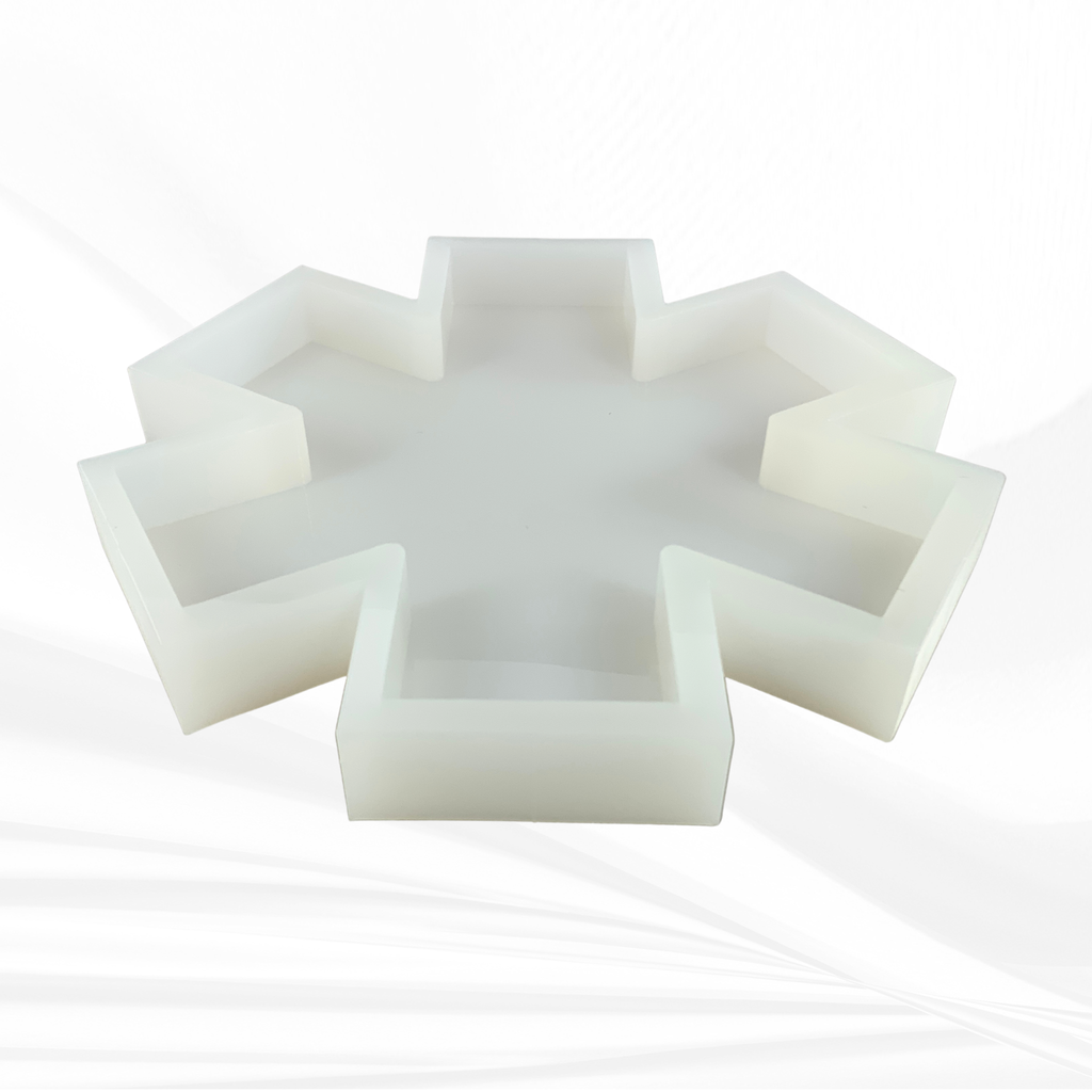 First Responder Mold | 12" Tall | Firefighter Maltese Cross Mold, EMT/EMS Mold, Police Badge Mold