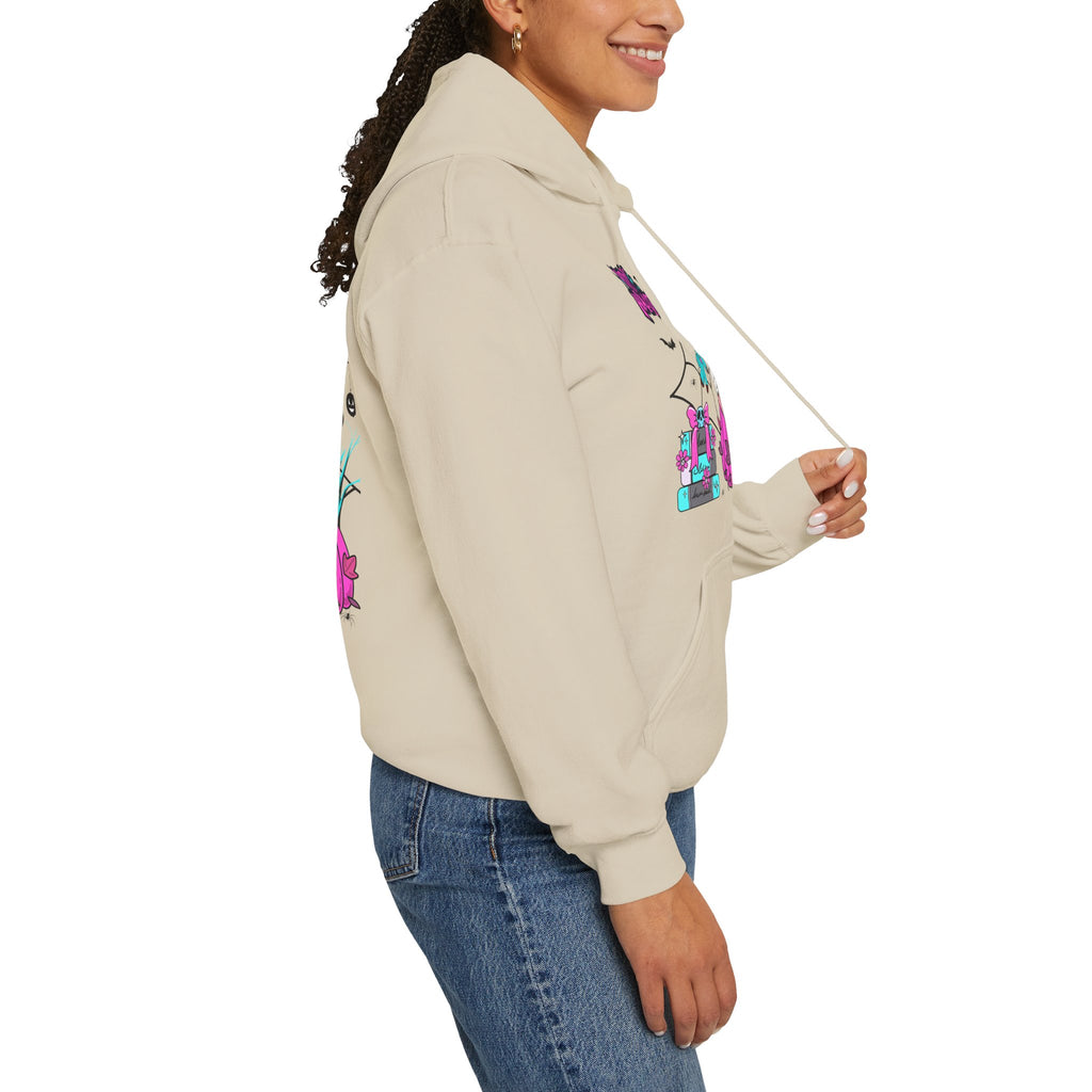 Halloween Kawaii Pumpkin Hoodie — "Happy Halloween" Cute Spooky Graphic
