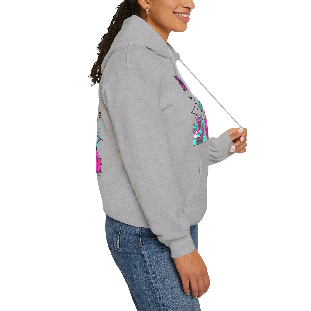 Halloween Kawaii Pumpkin Hoodie — "Happy Halloween" Cute Spooky Graphic