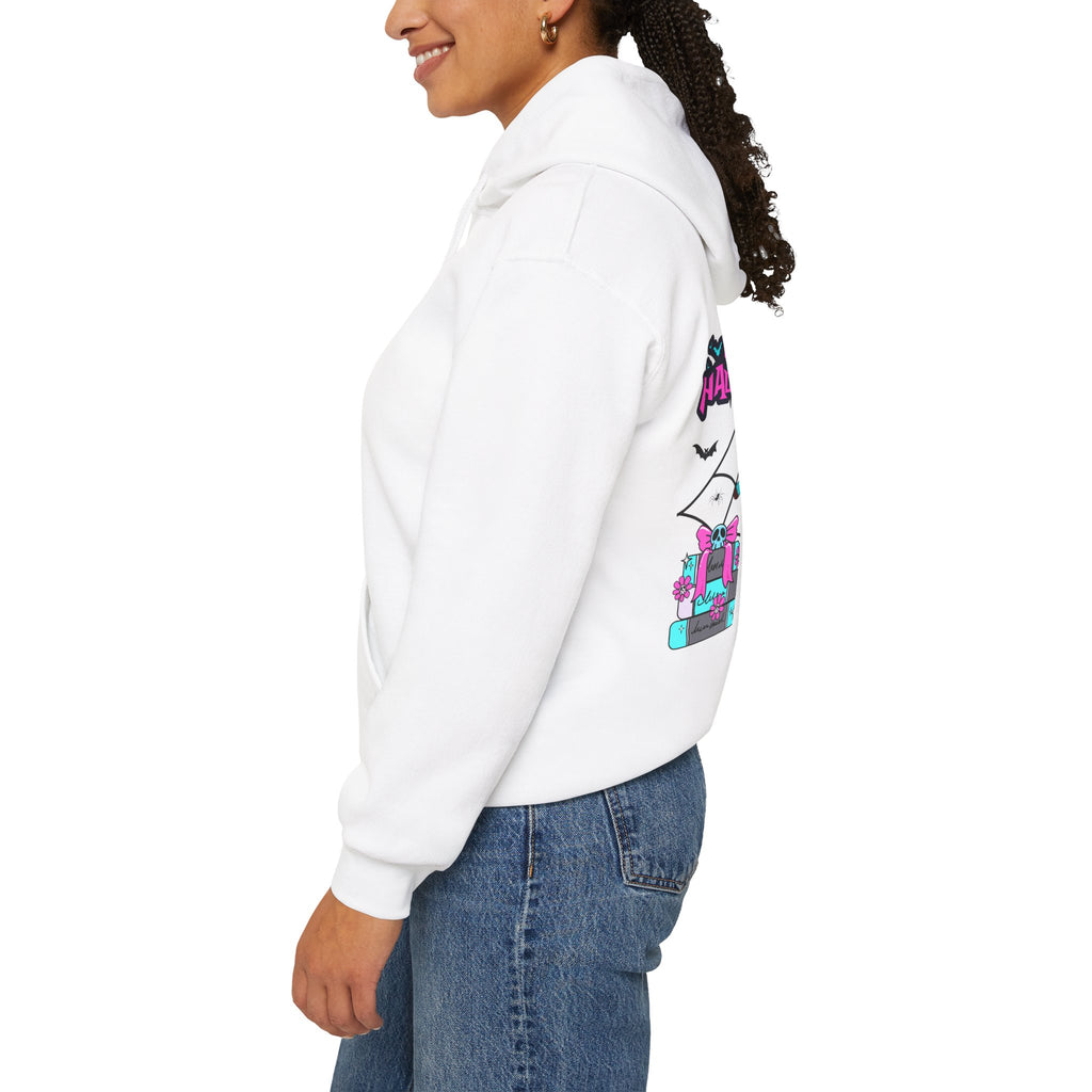 Halloween Kawaii Pumpkin Hoodie — "Happy Halloween" Cute Spooky Graphic