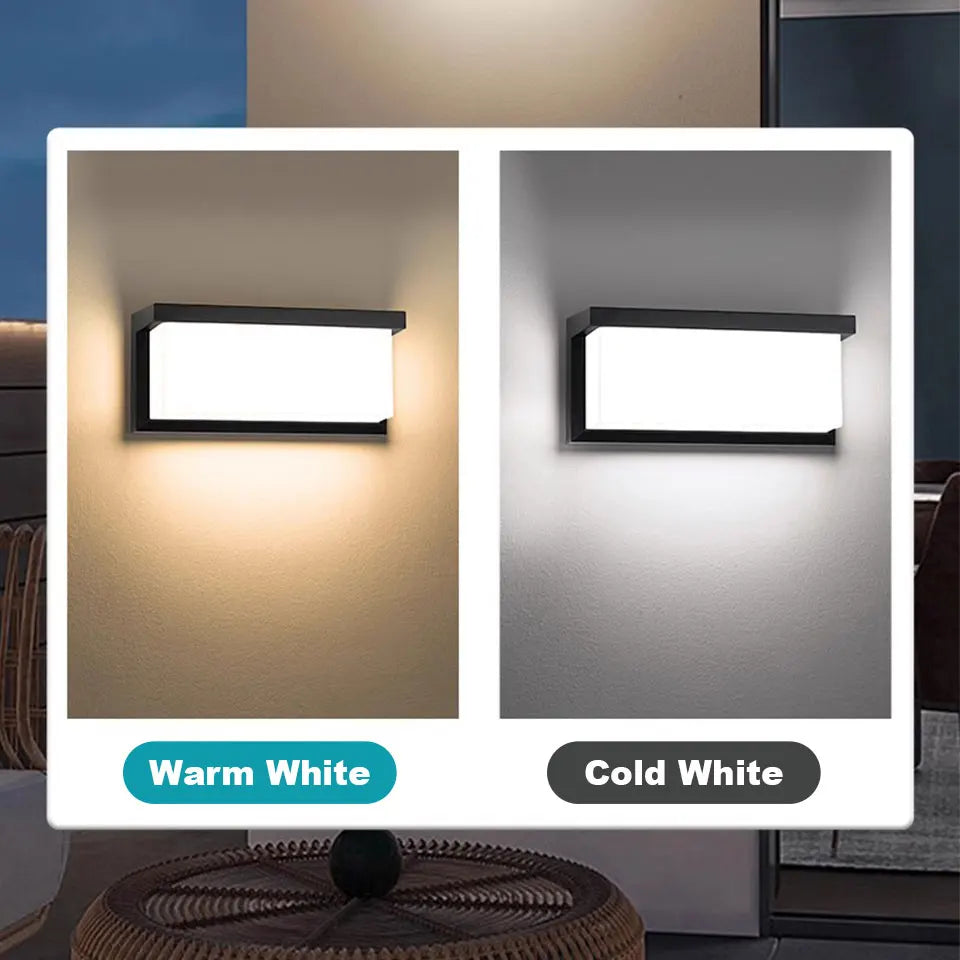 LED Outdoor Wall Light Waterproof IP66 | Motion Sensor Porch Light for Balcony, Garden & Yard