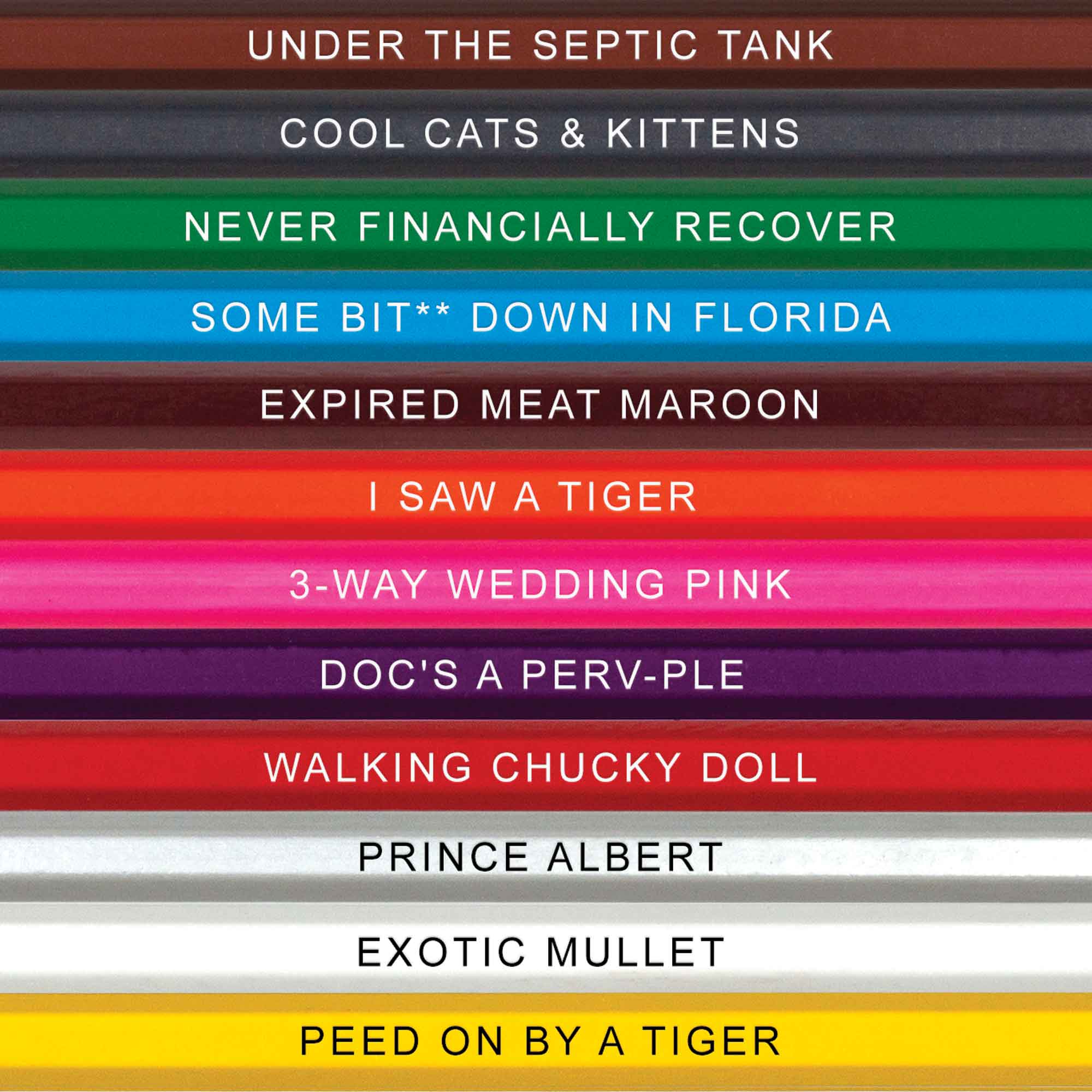 Exotic Colors Colored Pencils & Coloring Pages for Fans of Tiger King