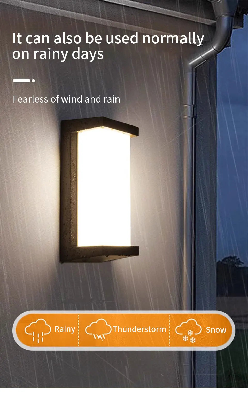 LED Outdoor Wall Light Waterproof IP66 | Motion Sensor Porch Light for Balcony, Garden & Yard