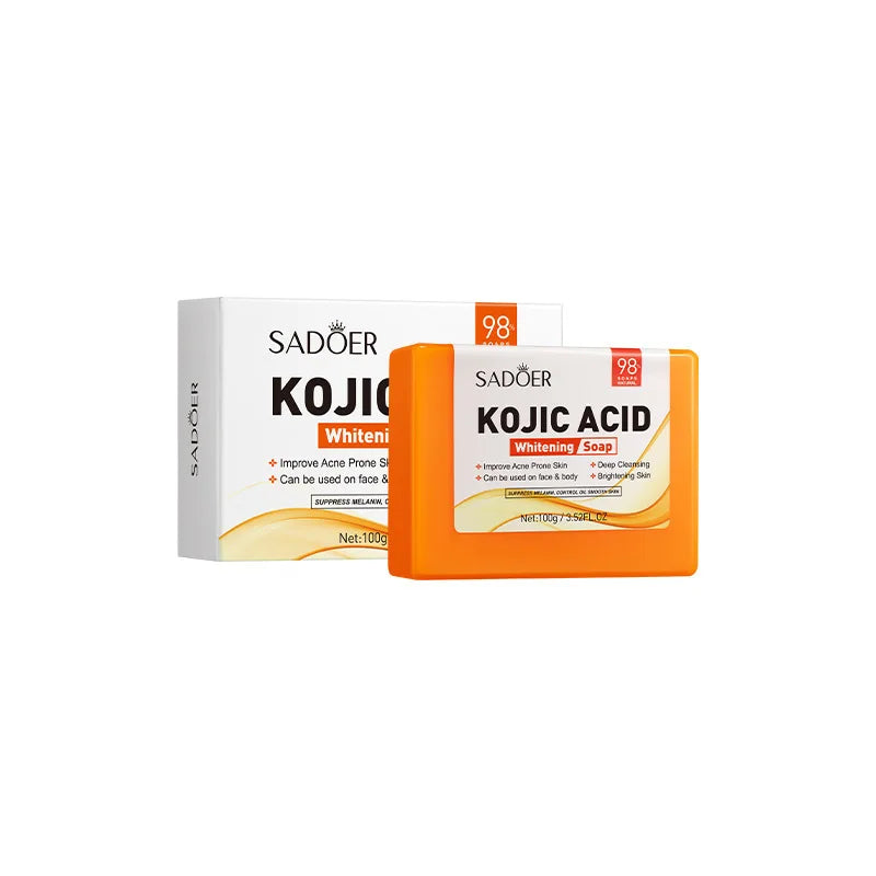 SADOER Kojic Acid Facial Soap – Brightening Face Wash & Body Bar