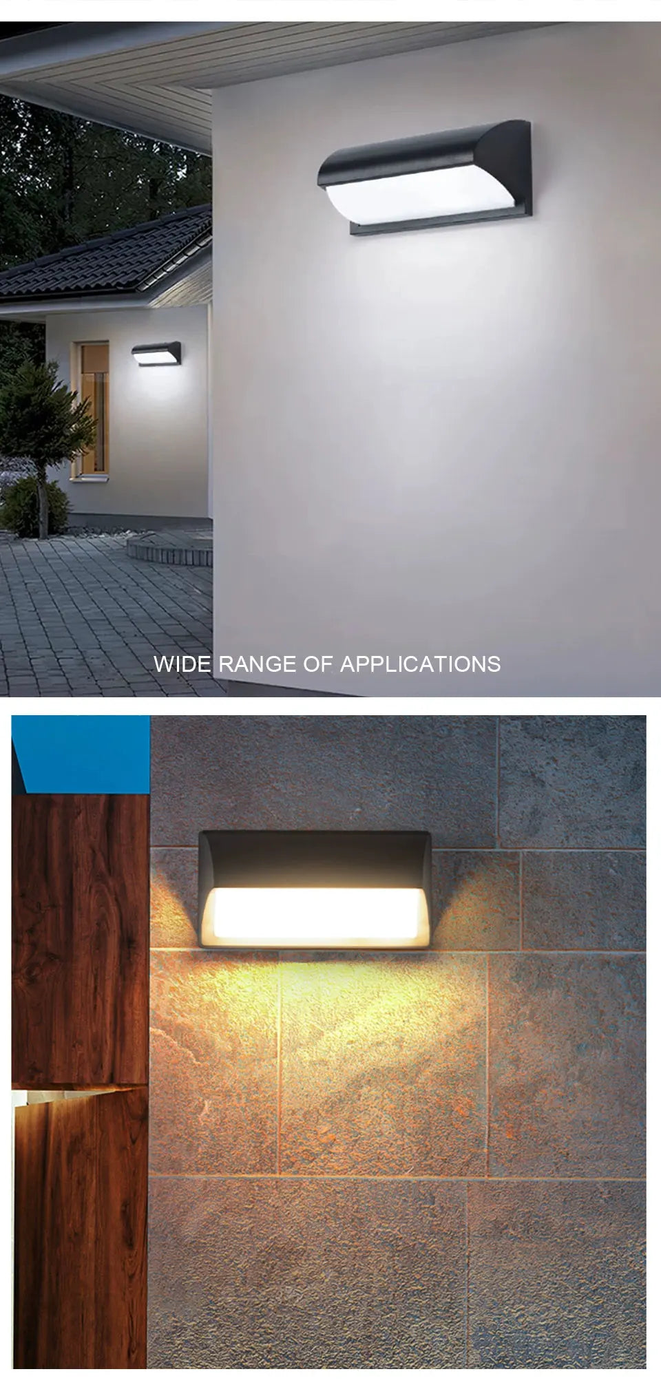 LED Outdoor Wall Light Waterproof IP66 | Motion Sensor Porch Light for Balcony, Garden & Yard